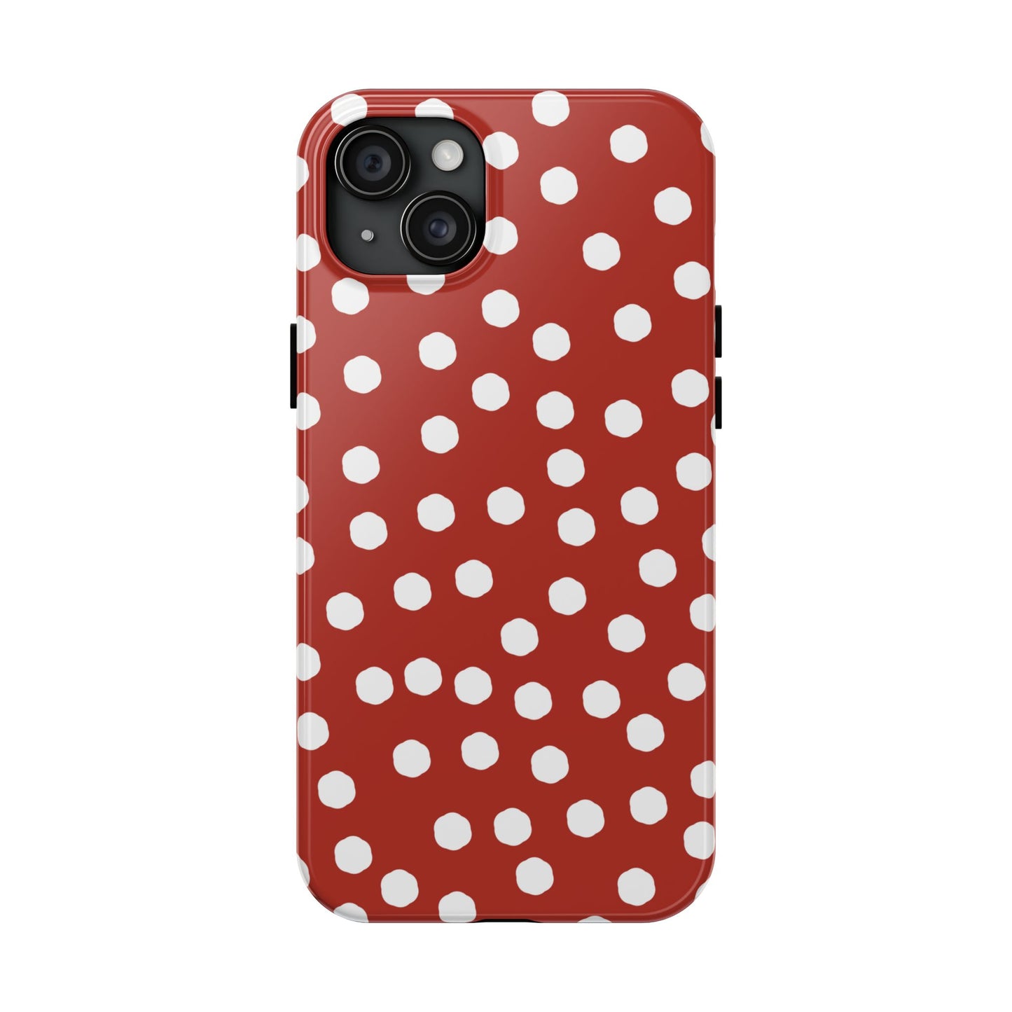 Jumbo Dots Red / White Phone Case