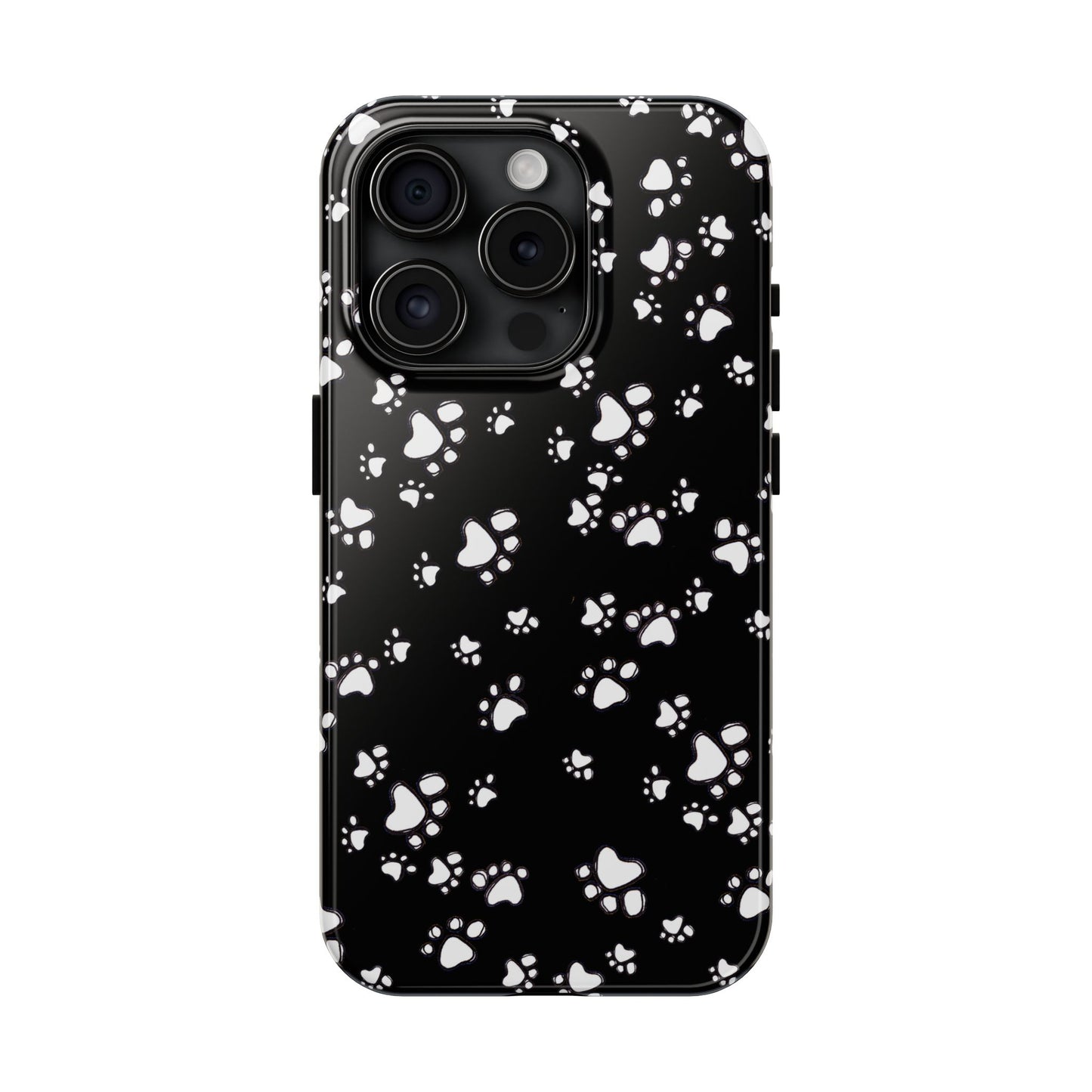 Paw Flakes Black Phone Case