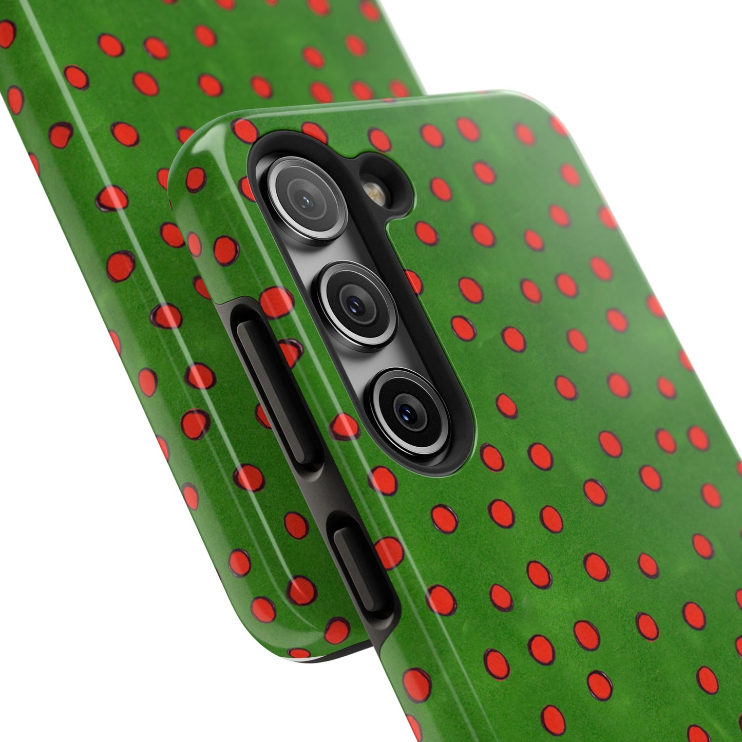 Dinky Dots Green / Red Phone Case