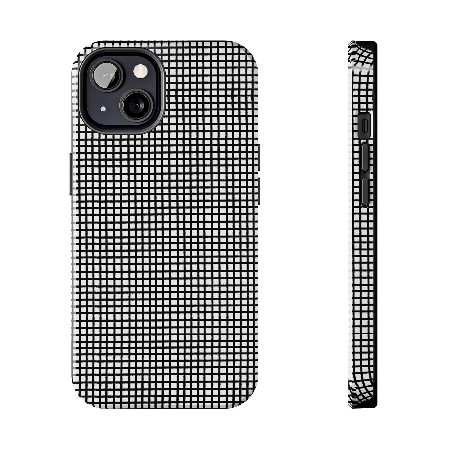 Chipper Check Black Phone Case