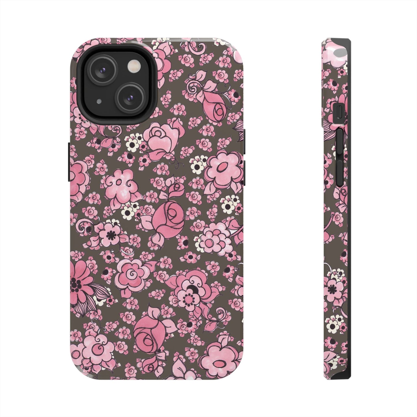 Profuse Posies Mocha Phone Case
