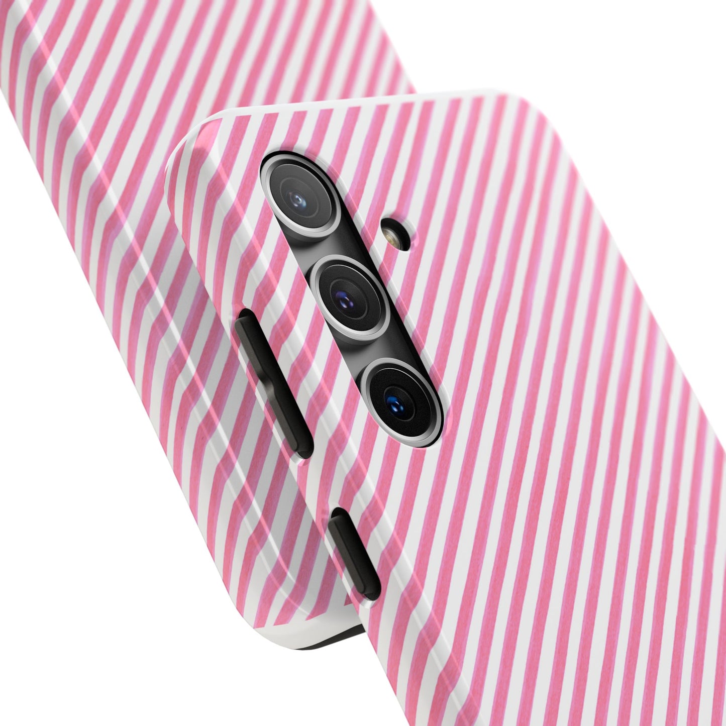 Bias Stripe Pink / White Phone Case