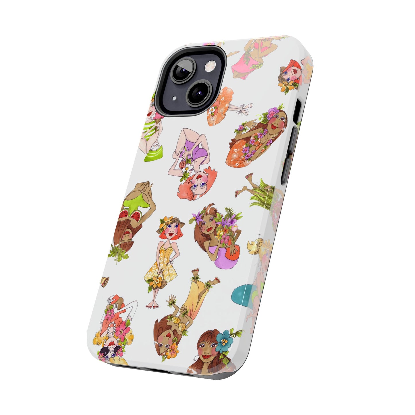 Island Toss White Phone Case