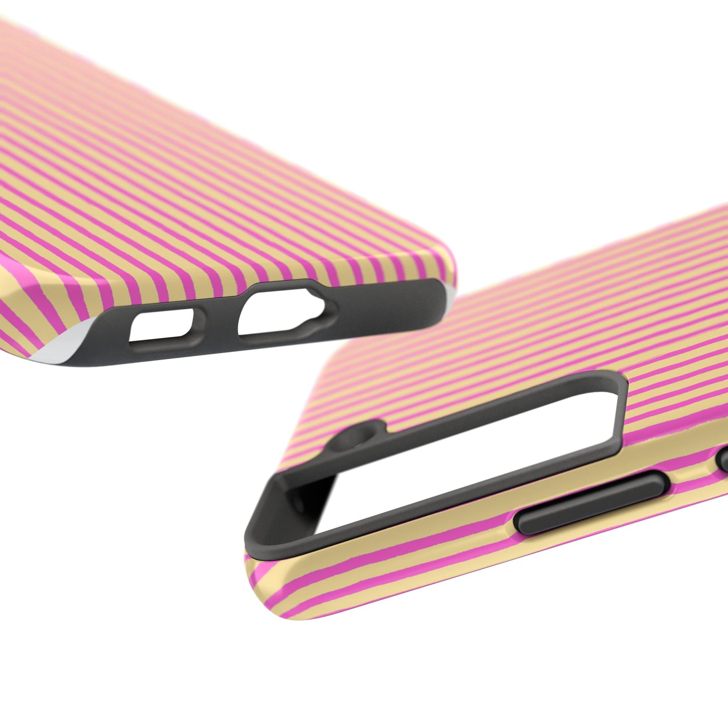 Stripe Yellow / Pink Phone Case