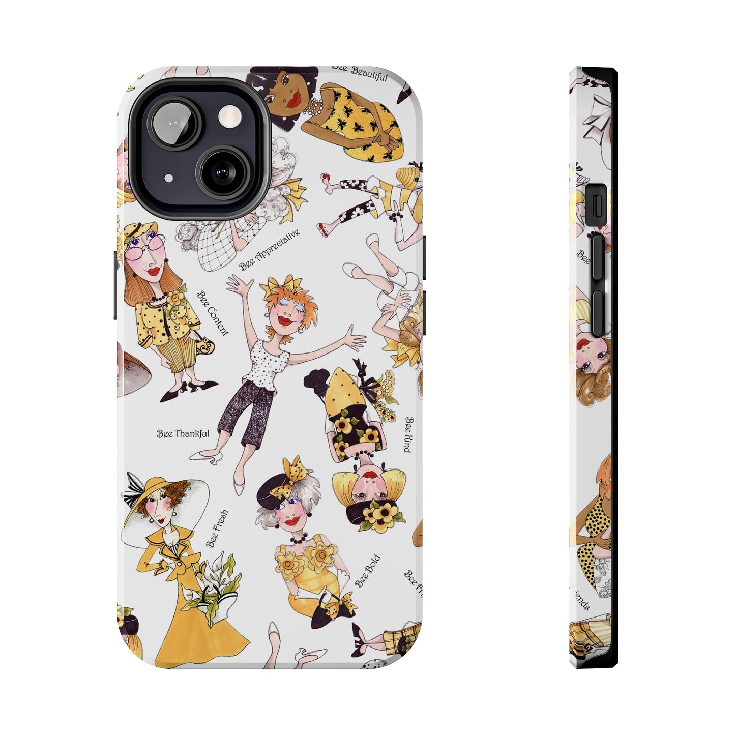Bee Tossed White Phone Case