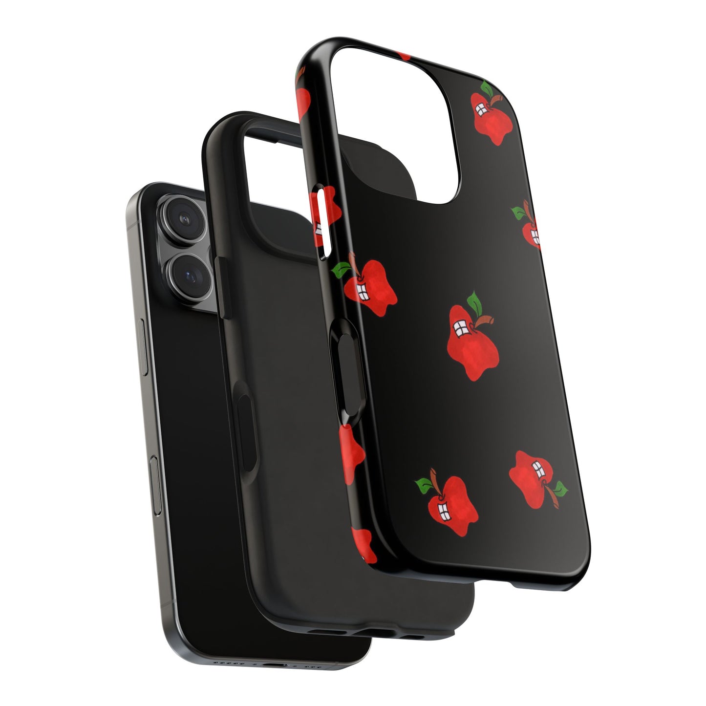 Flying Apples Black Phone Case