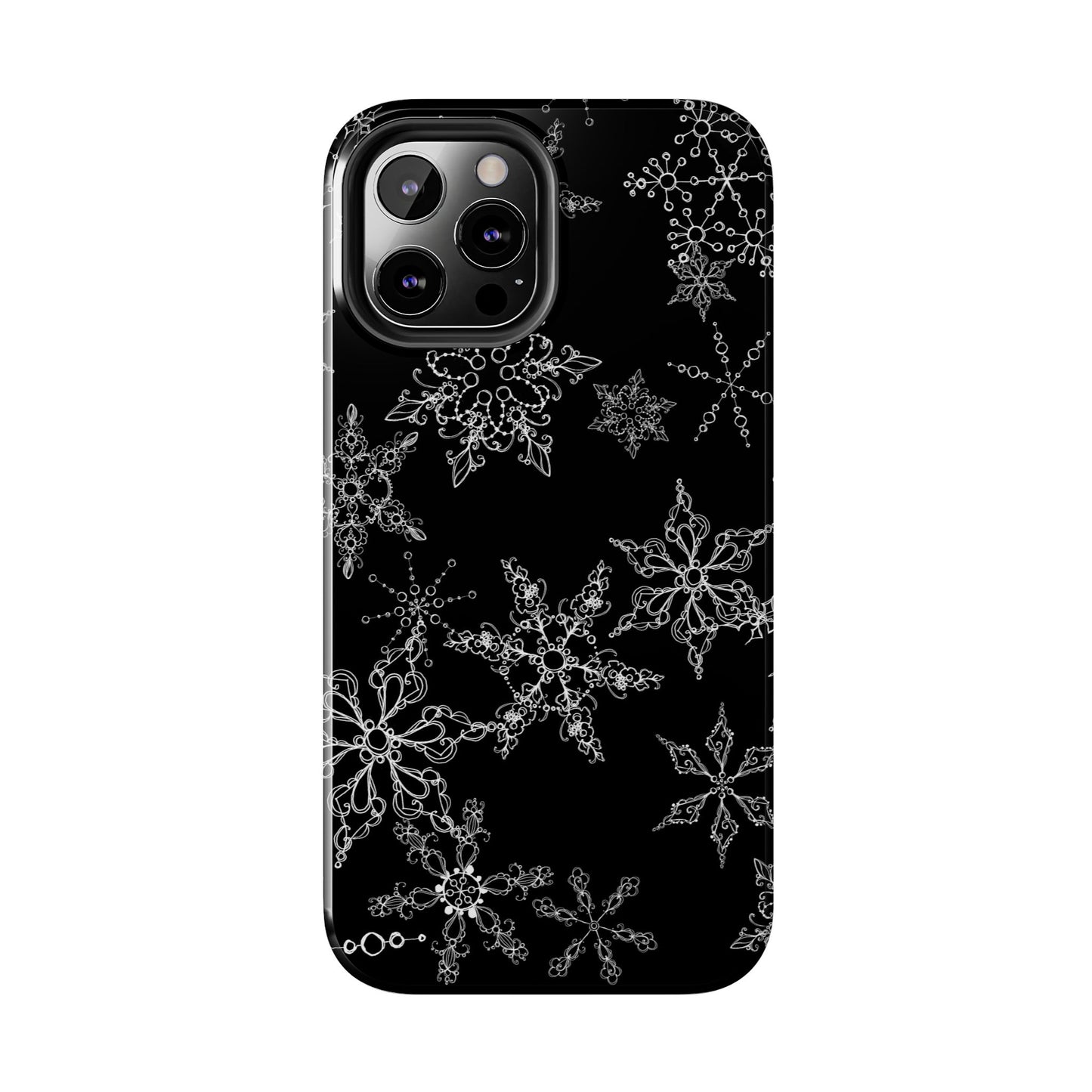Random Flakes Black Phone Case