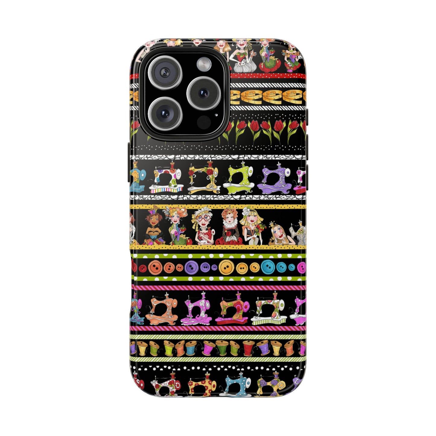 Curious Border Black Phone Case