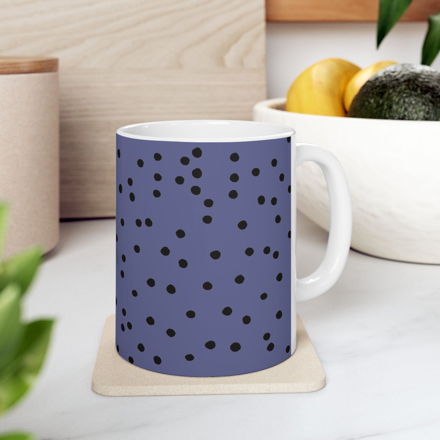 Dinky Dots Teal / Black Cup