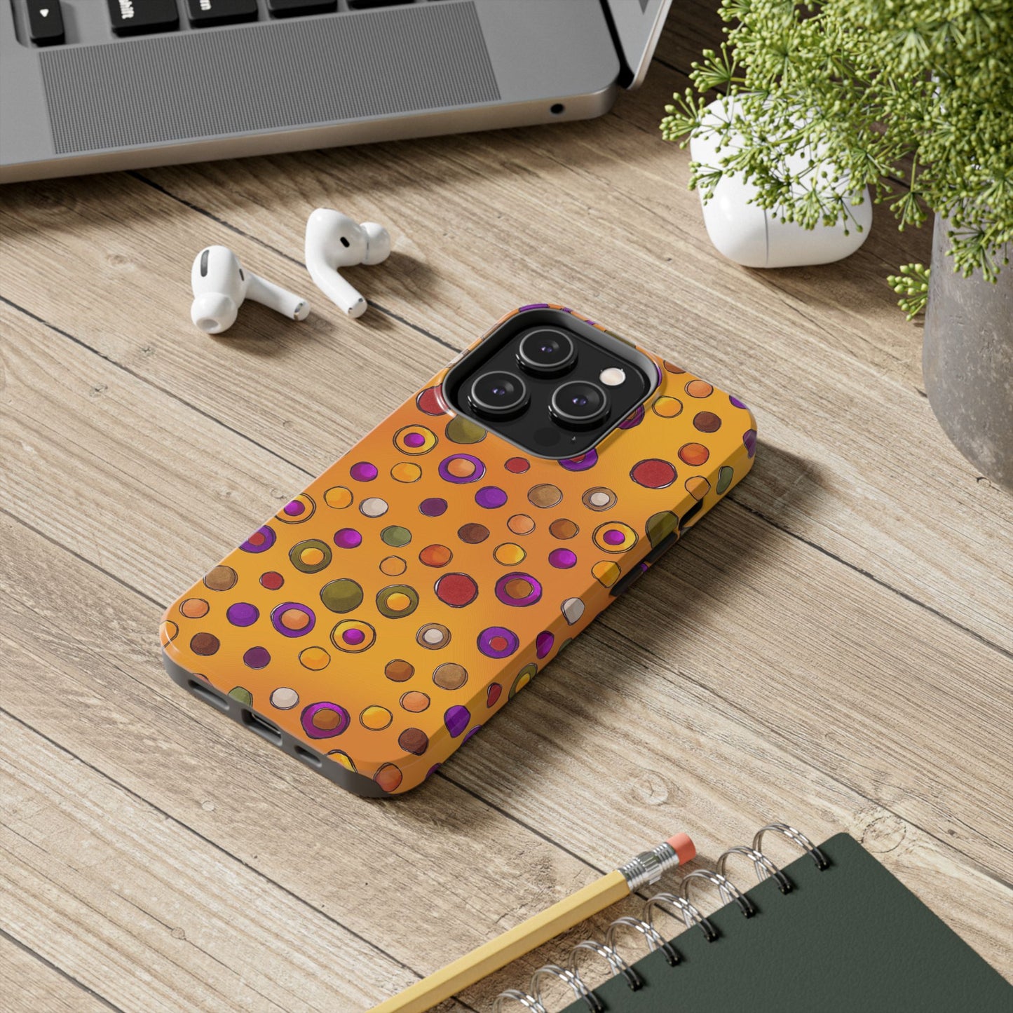 Double Dot Yellow Phone Case