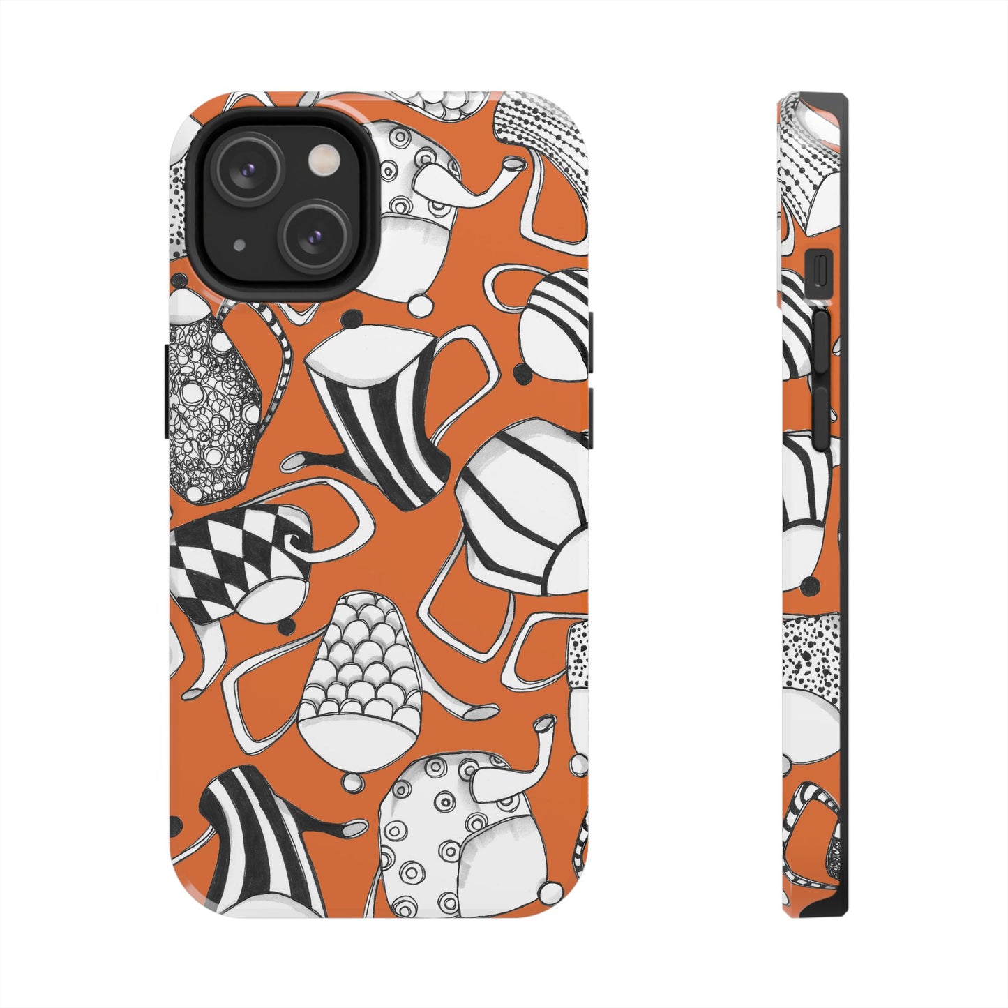 Coffee, Tea Anyone? Orange Phone Case