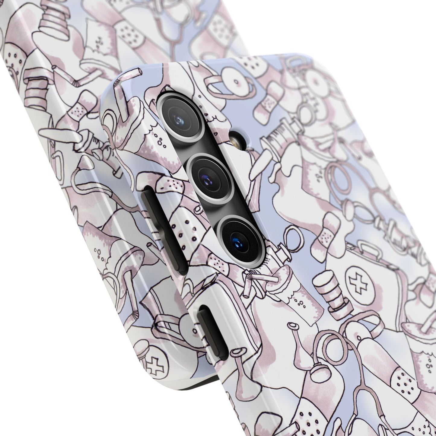 Med Stuff Blue Phone Case