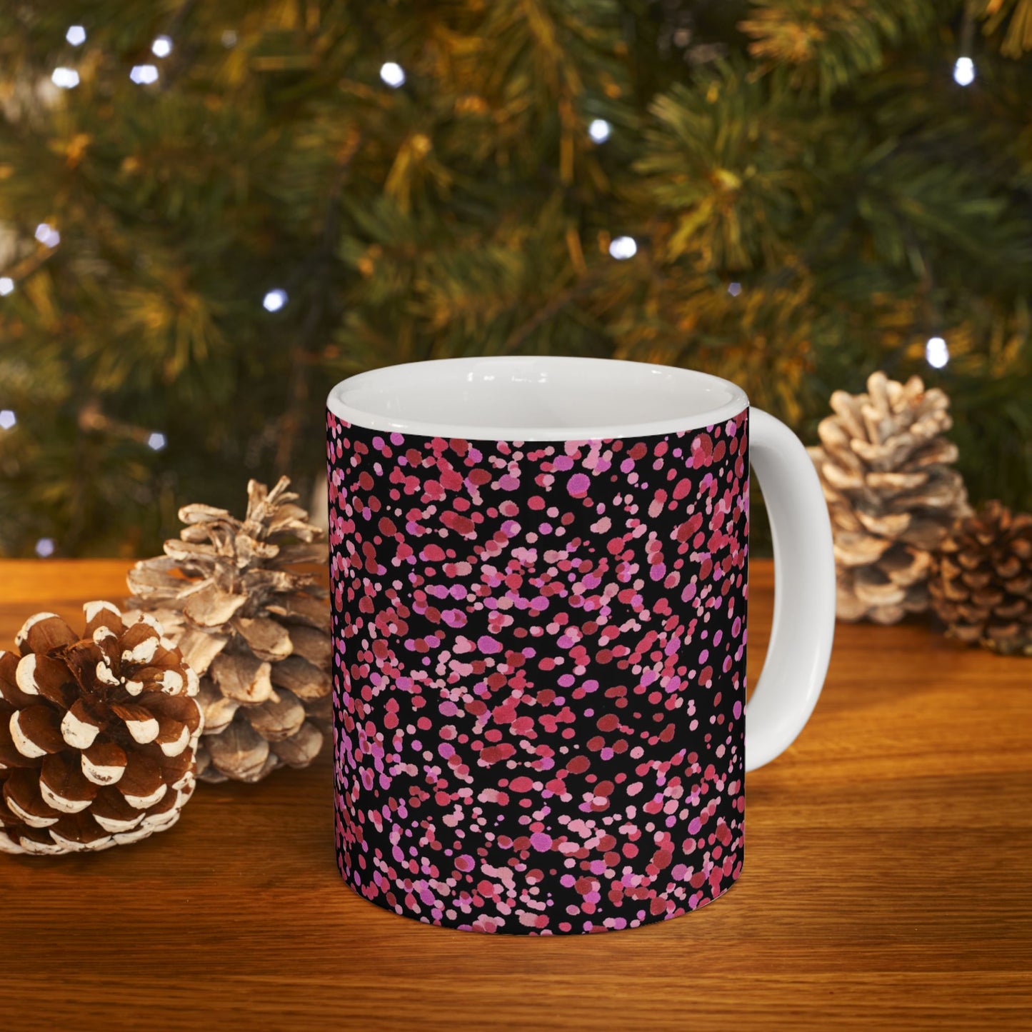 Confetti Black / Pink Cup