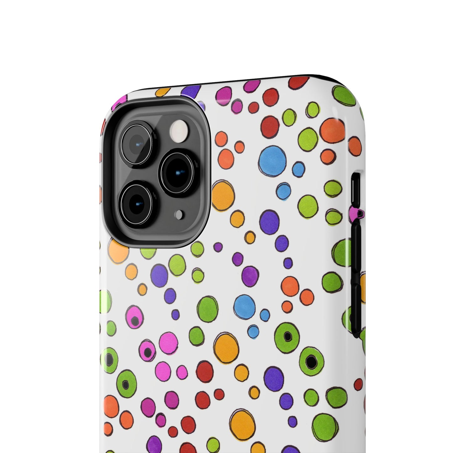 Dog Dots White / Multi Phone Case