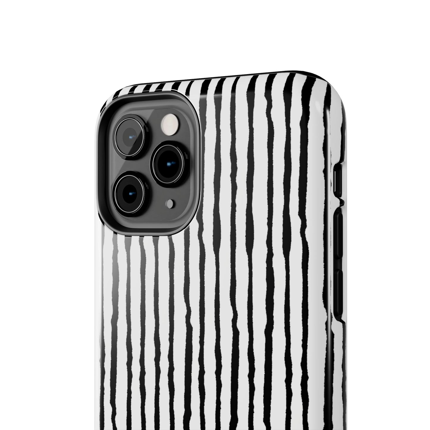 Sorta Stripe White / Black Phone Case