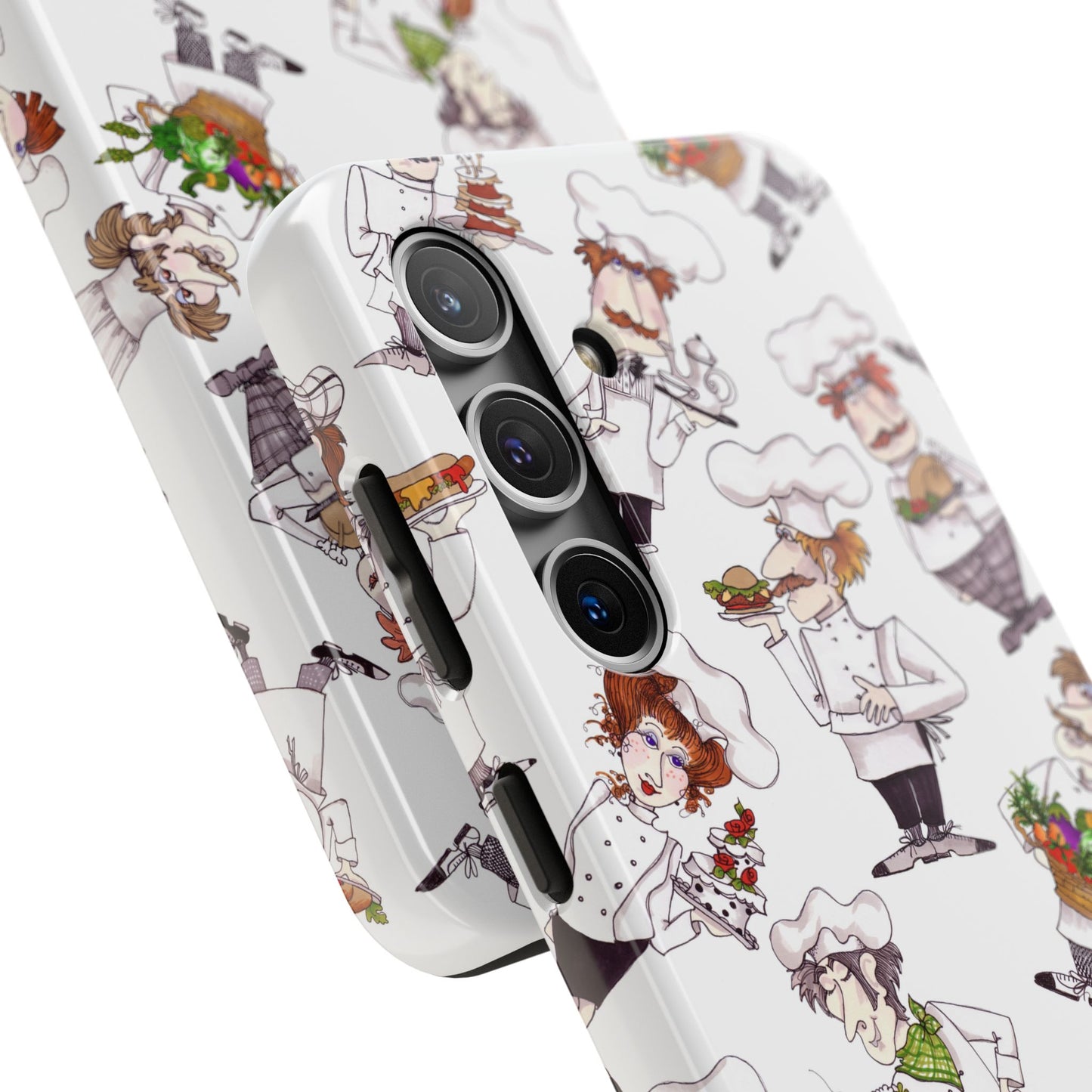 Tossed Chefs White Phone Case