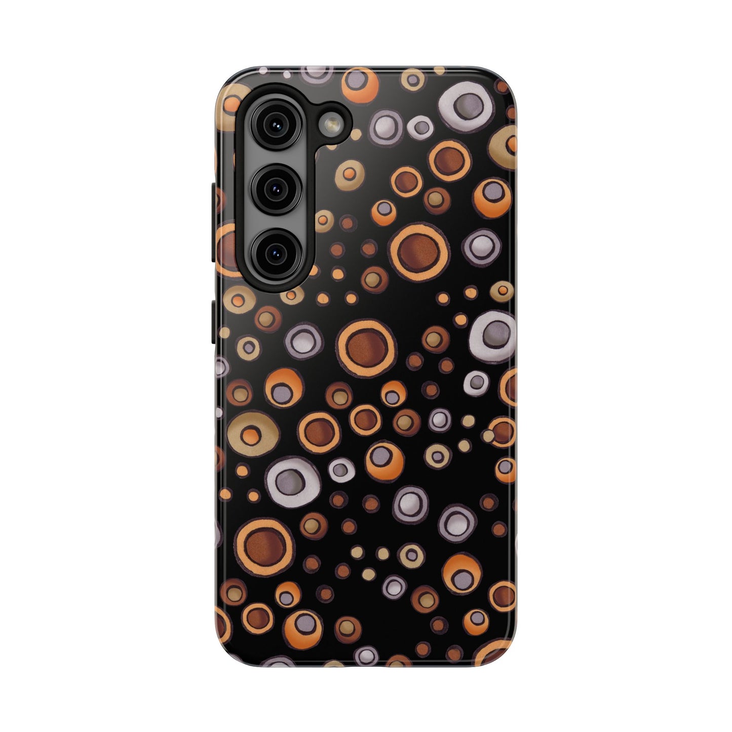 Doggy Dots Black Phone Case