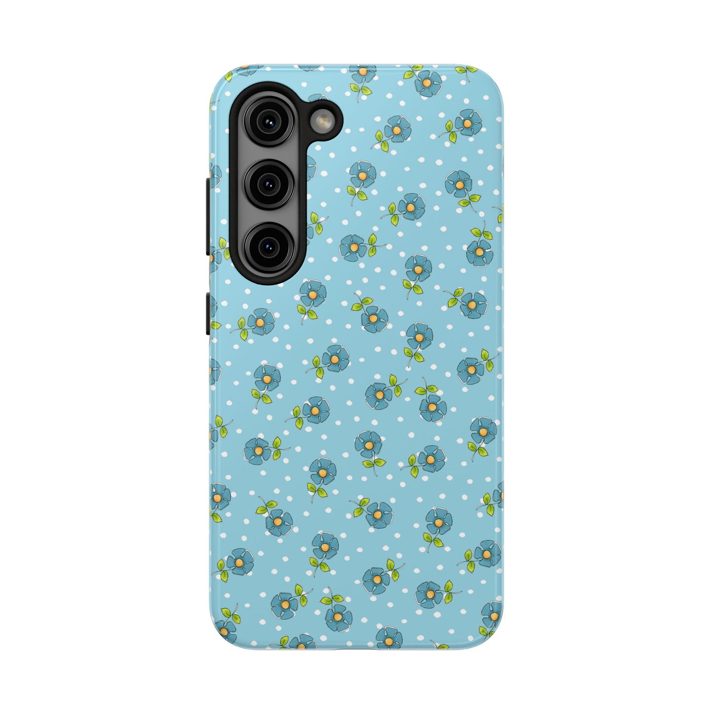 Daisy Dots Turquoise Phone Case