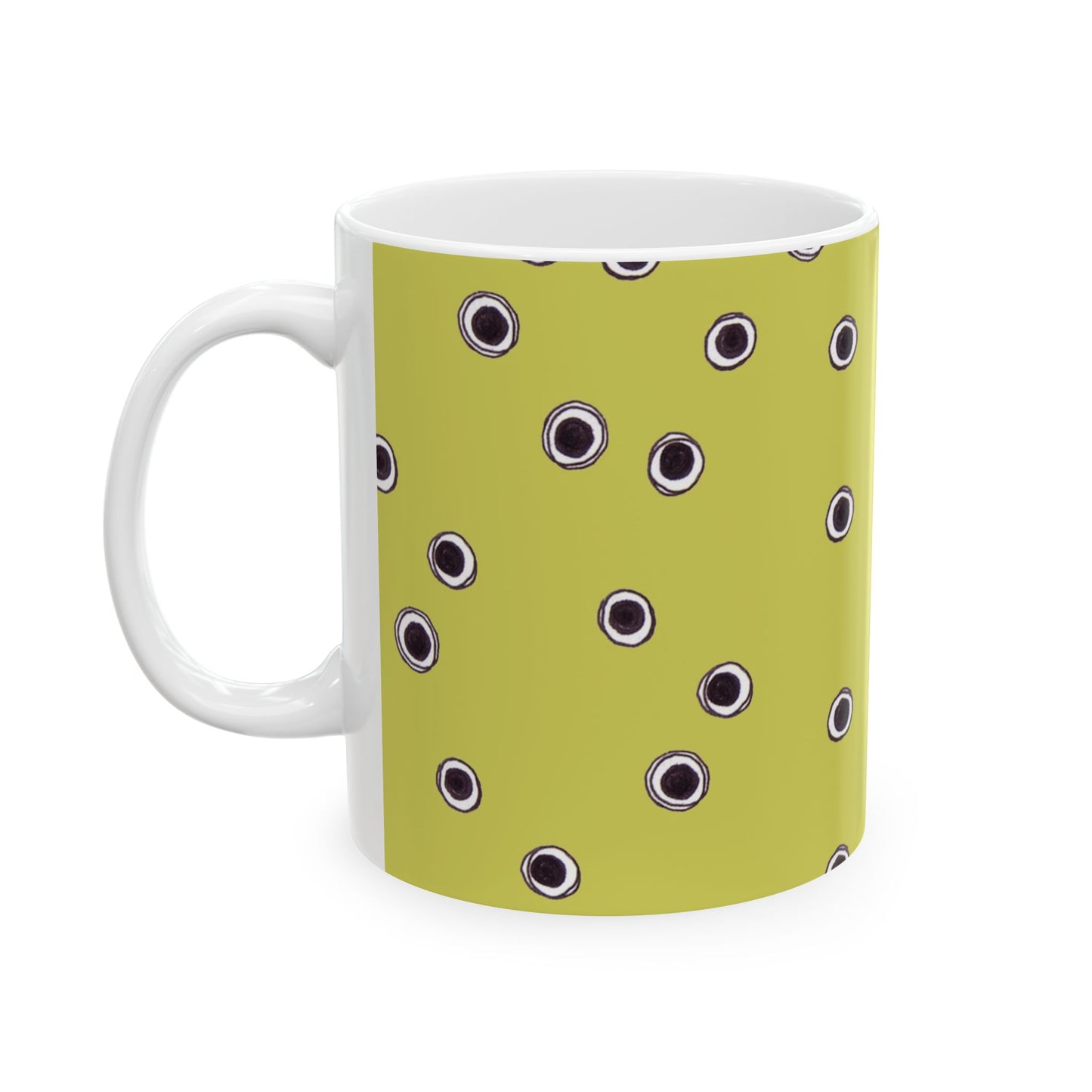Halo Dots Green / Black Cup