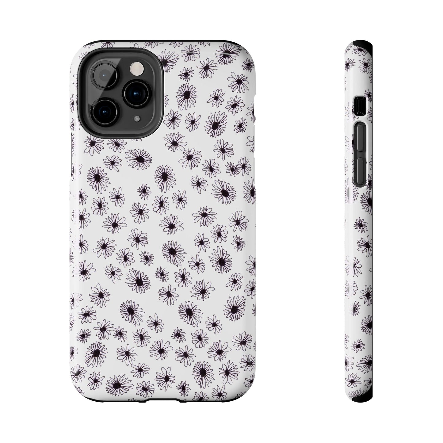Random Daisy White / Black Phone Case