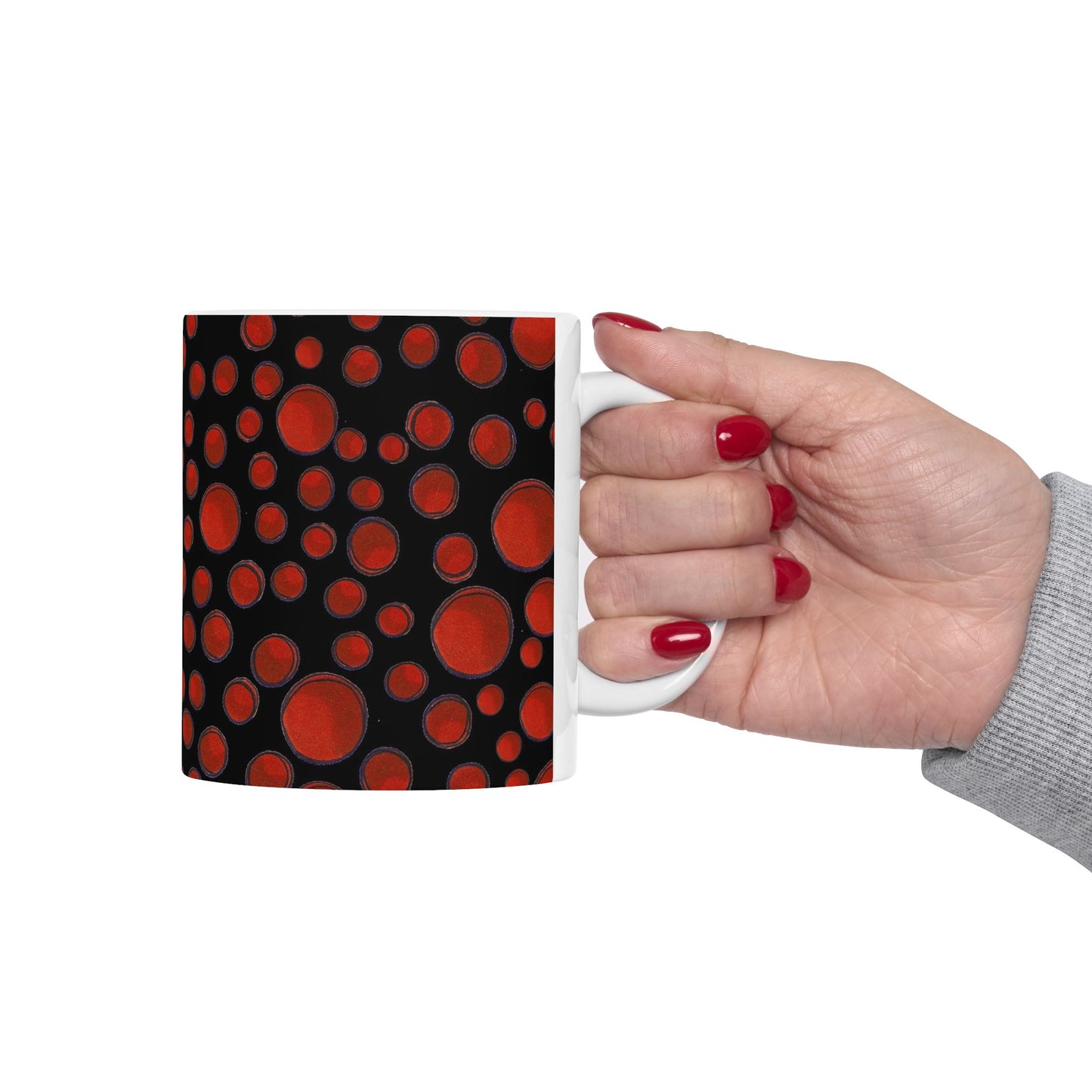Dot Assortment Black / Red Cup