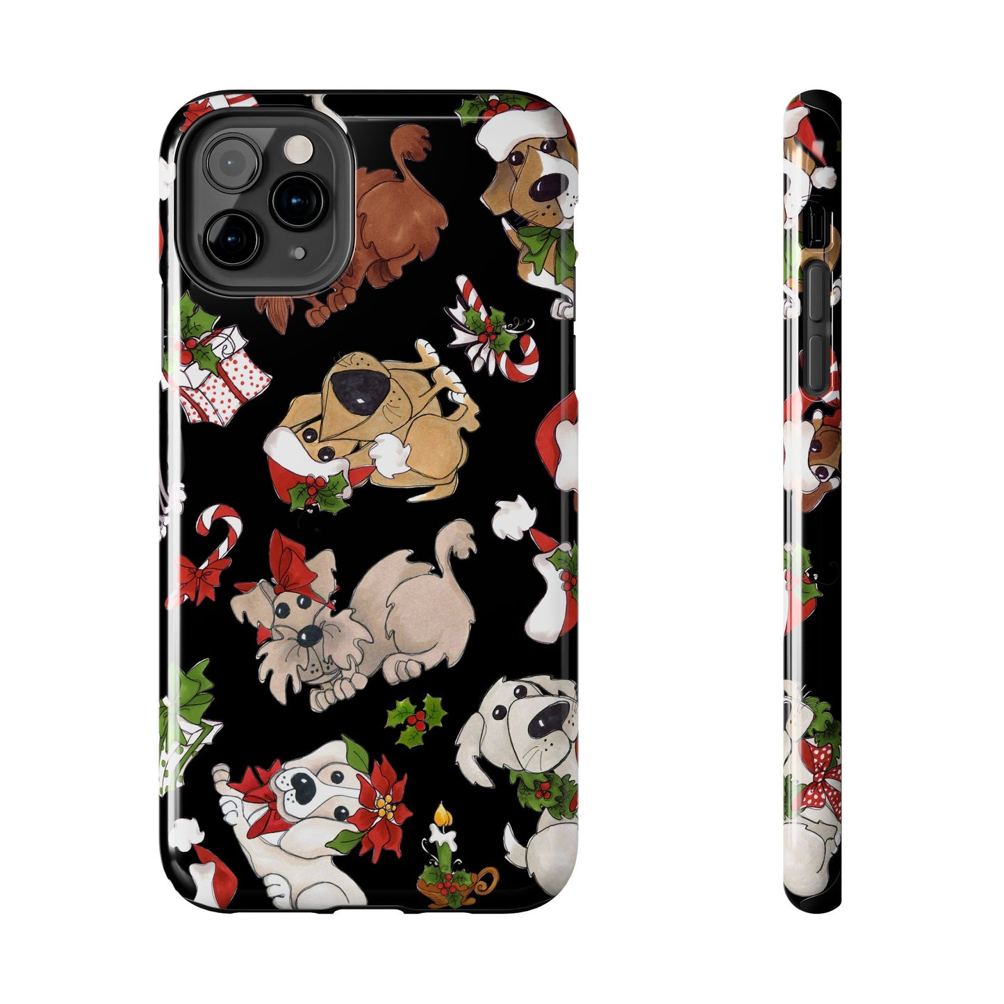 Doggie Toss Black Phone Case