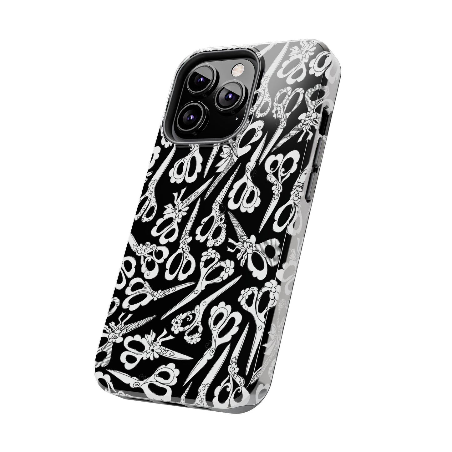 Scissor Blizzard Black Phone Case
