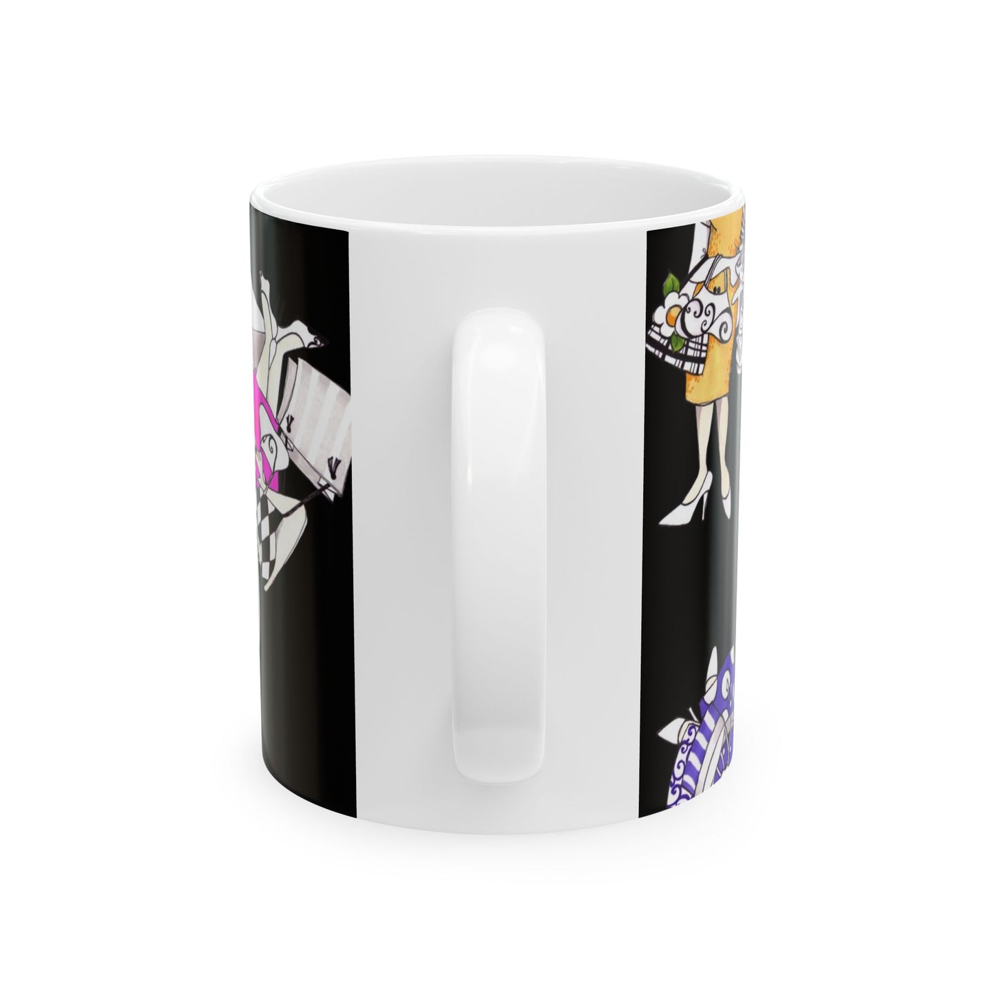 Gone Shopping Tossed Black Cup