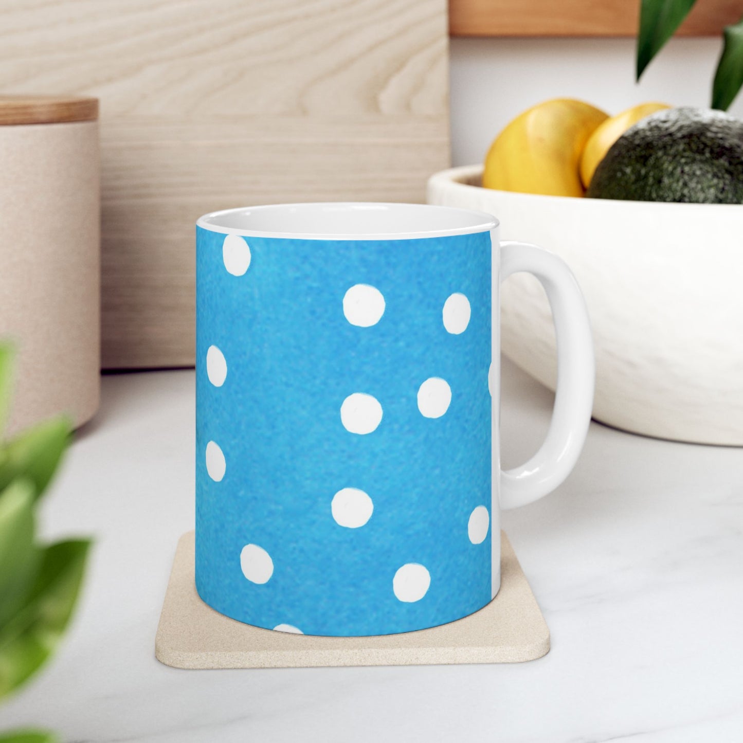 Plump Dots Turquoise Cup