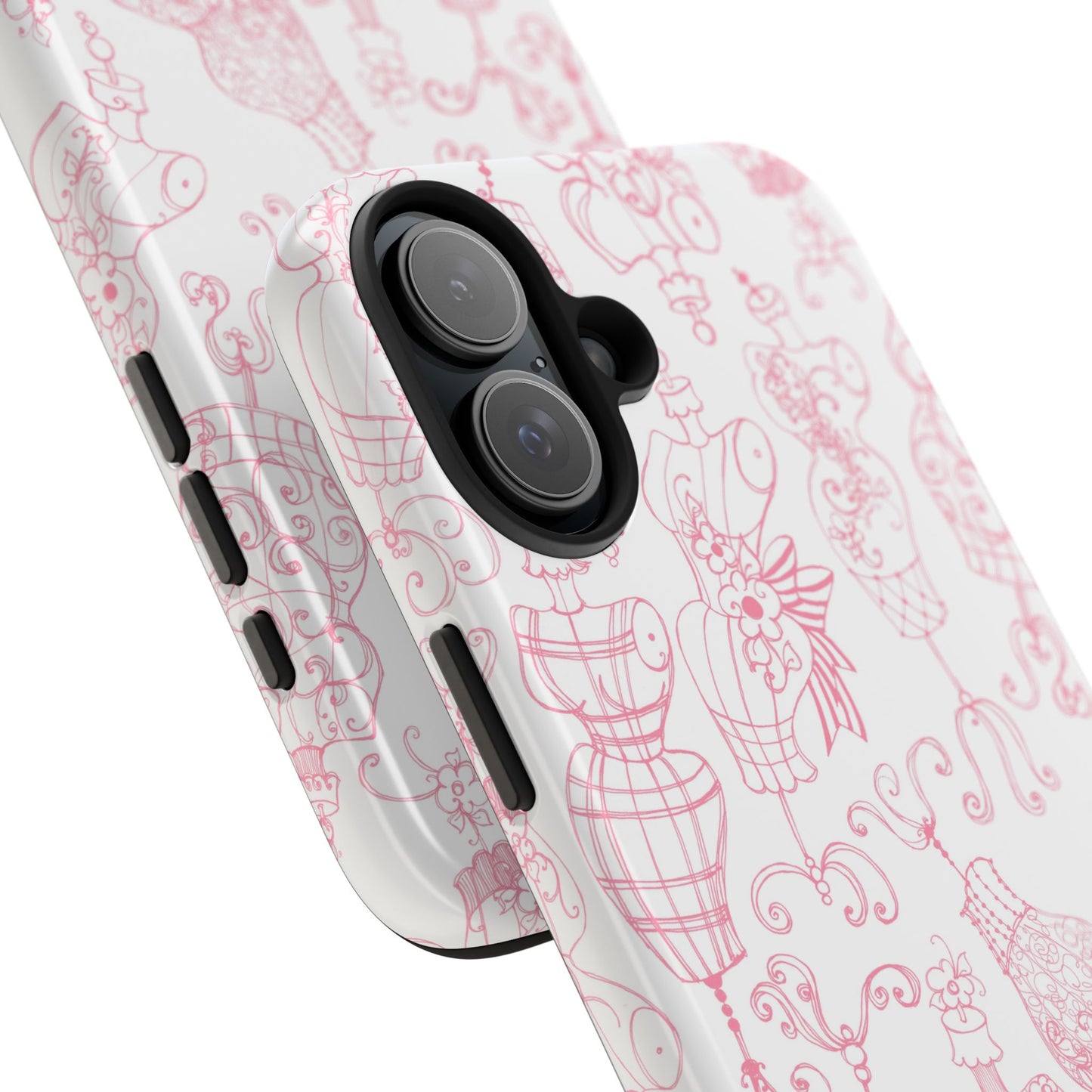 Mannequinique White / Pink Phone Case