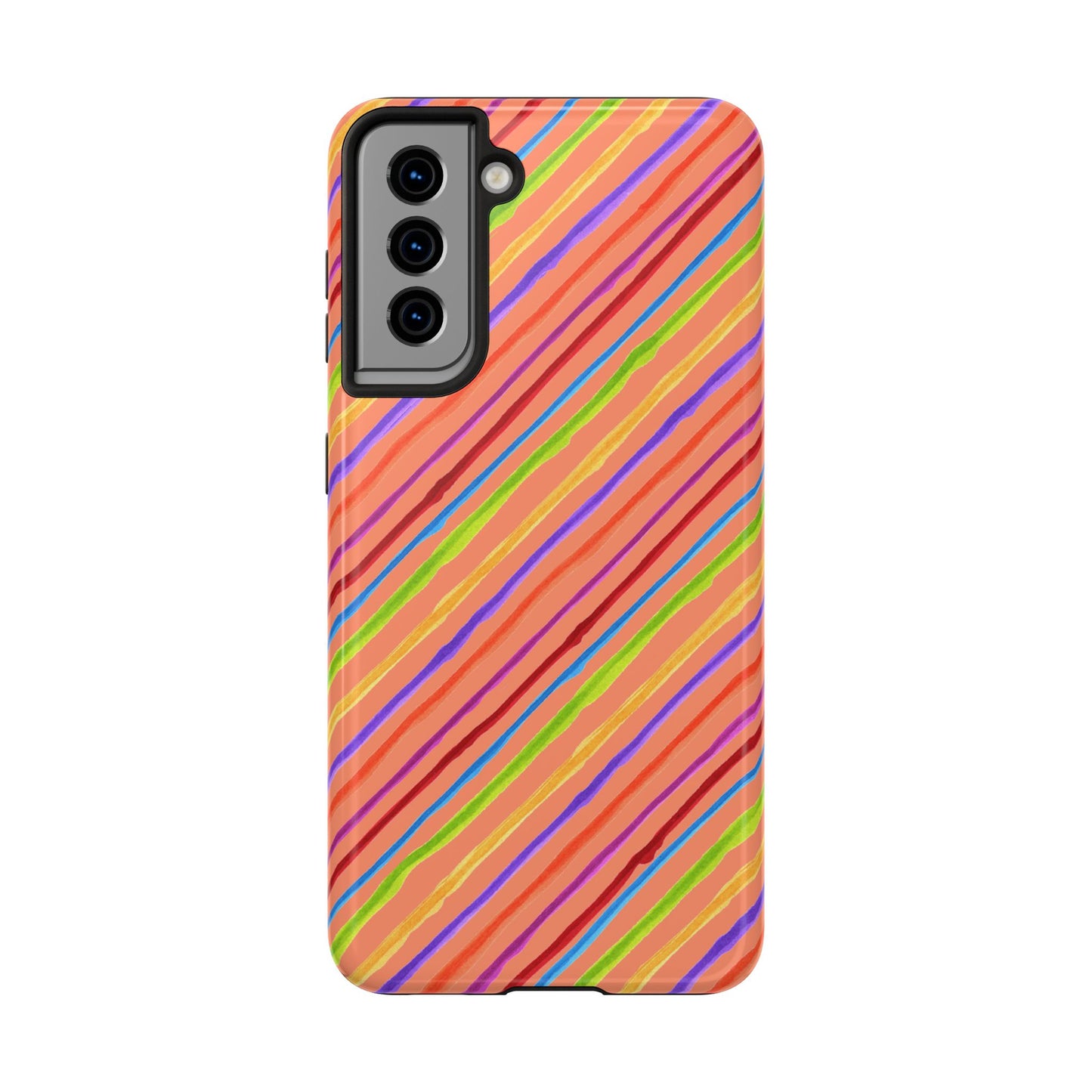 Calico Stripe Orange Phone Case