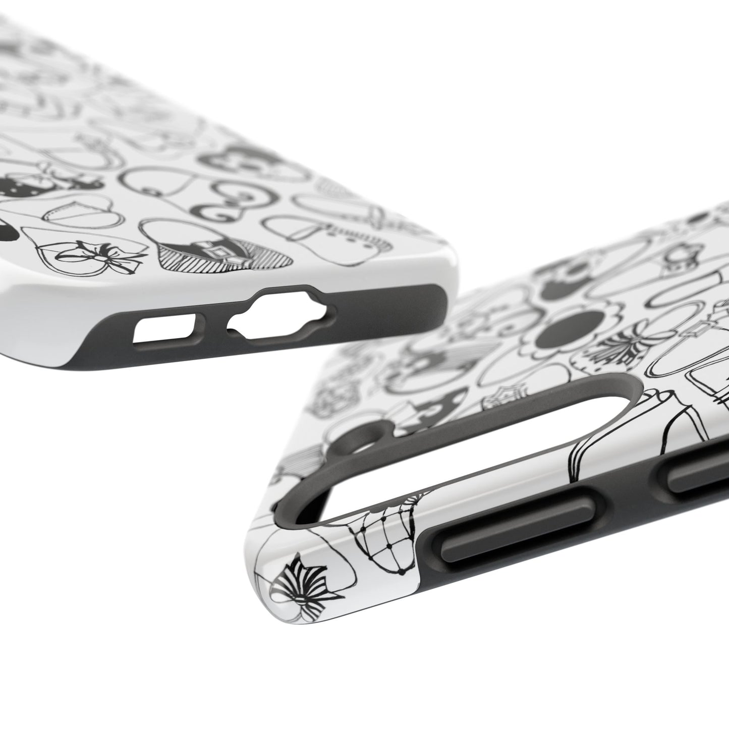 Handbags White / Black Phone Case