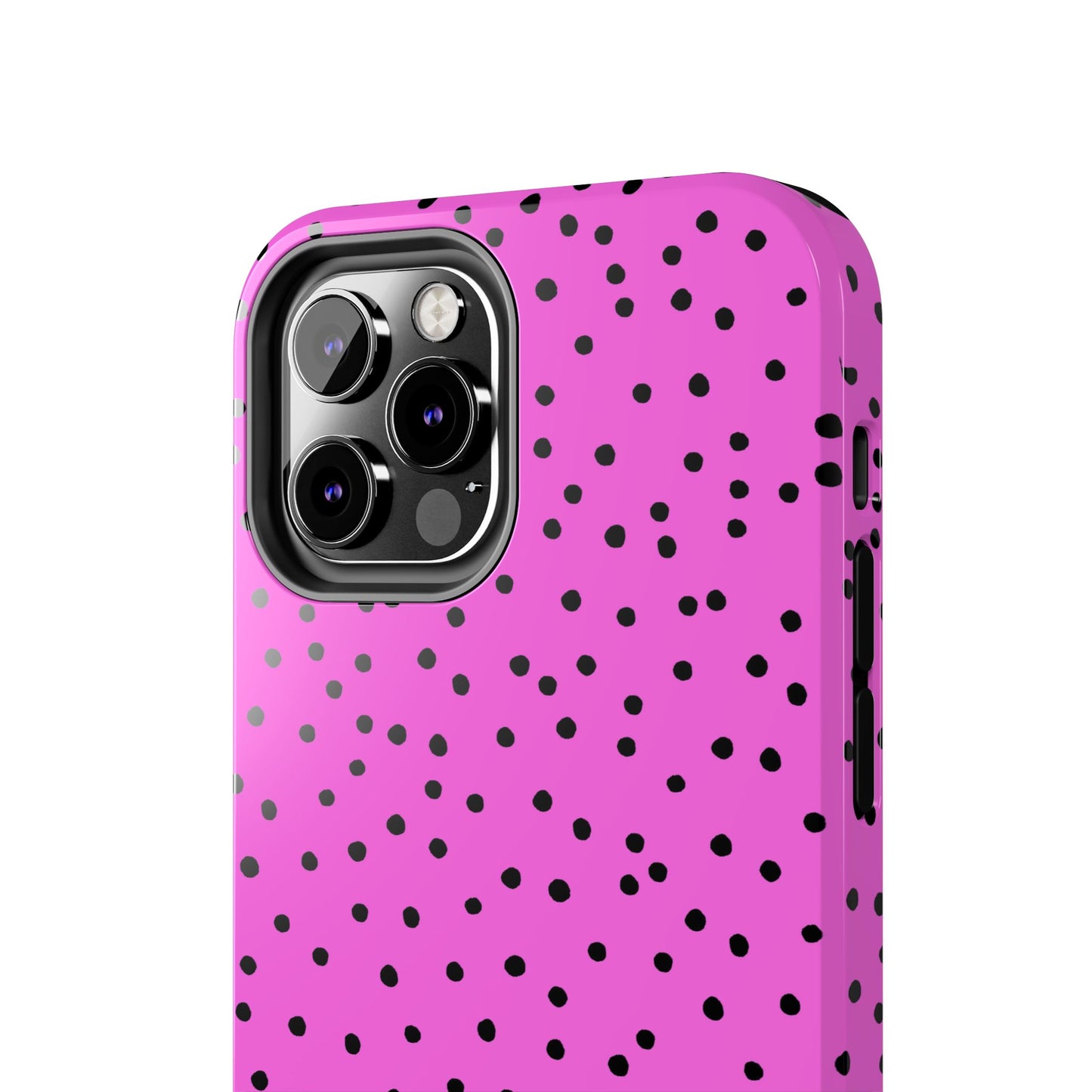 Dinky Dots Hot Pink / Black Phone Case