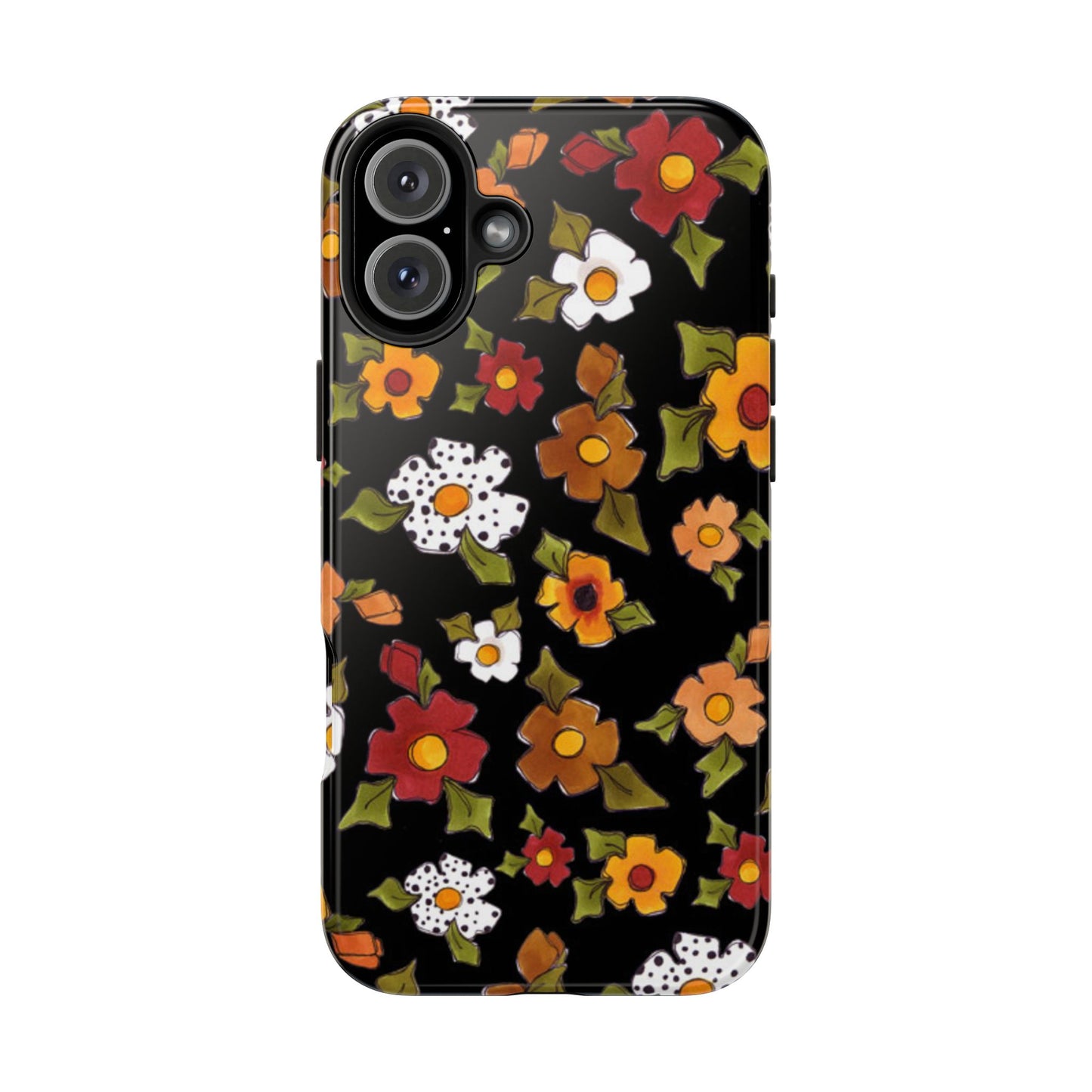 Spice Posie Black Phone Case