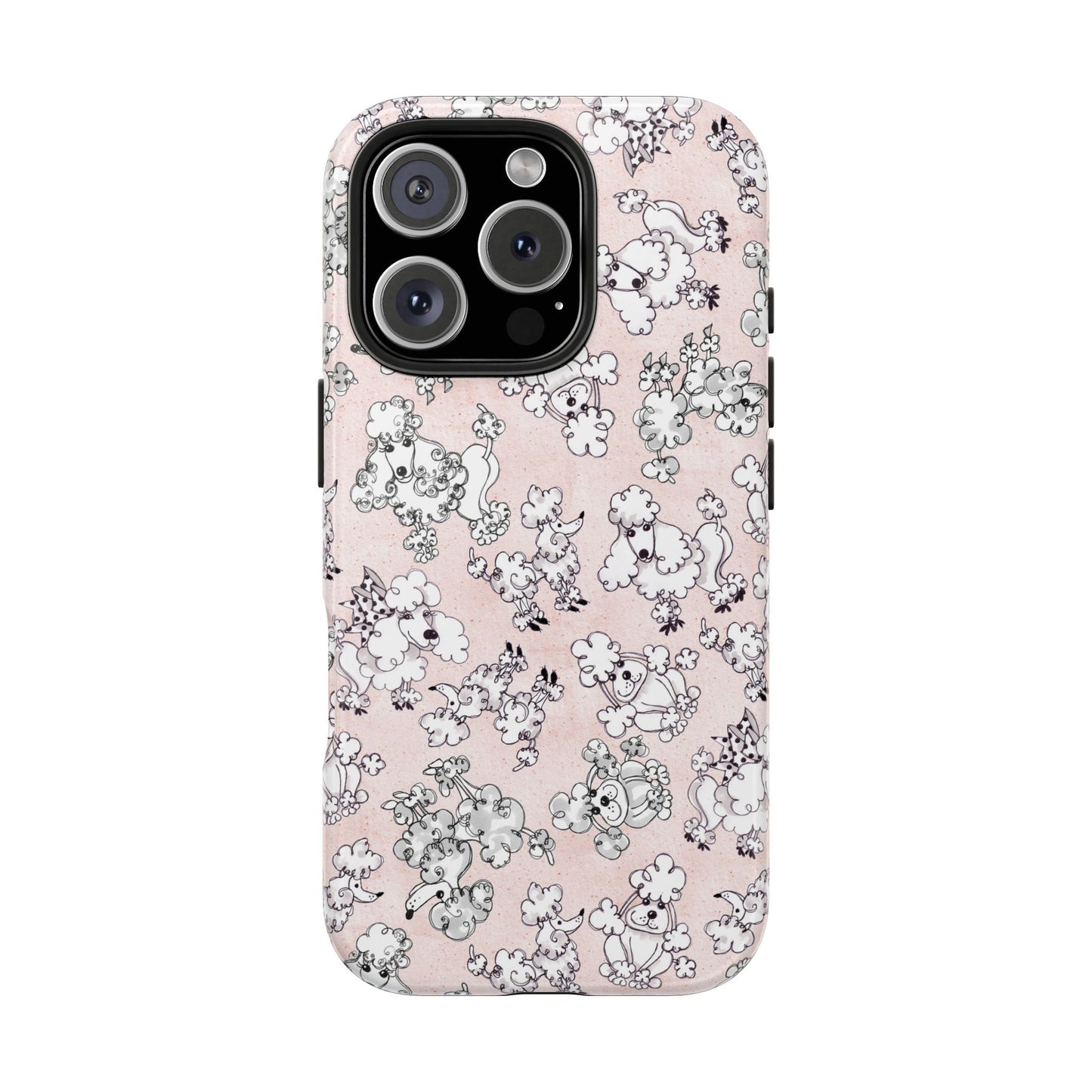 Paris Poodles Pink Phone Case