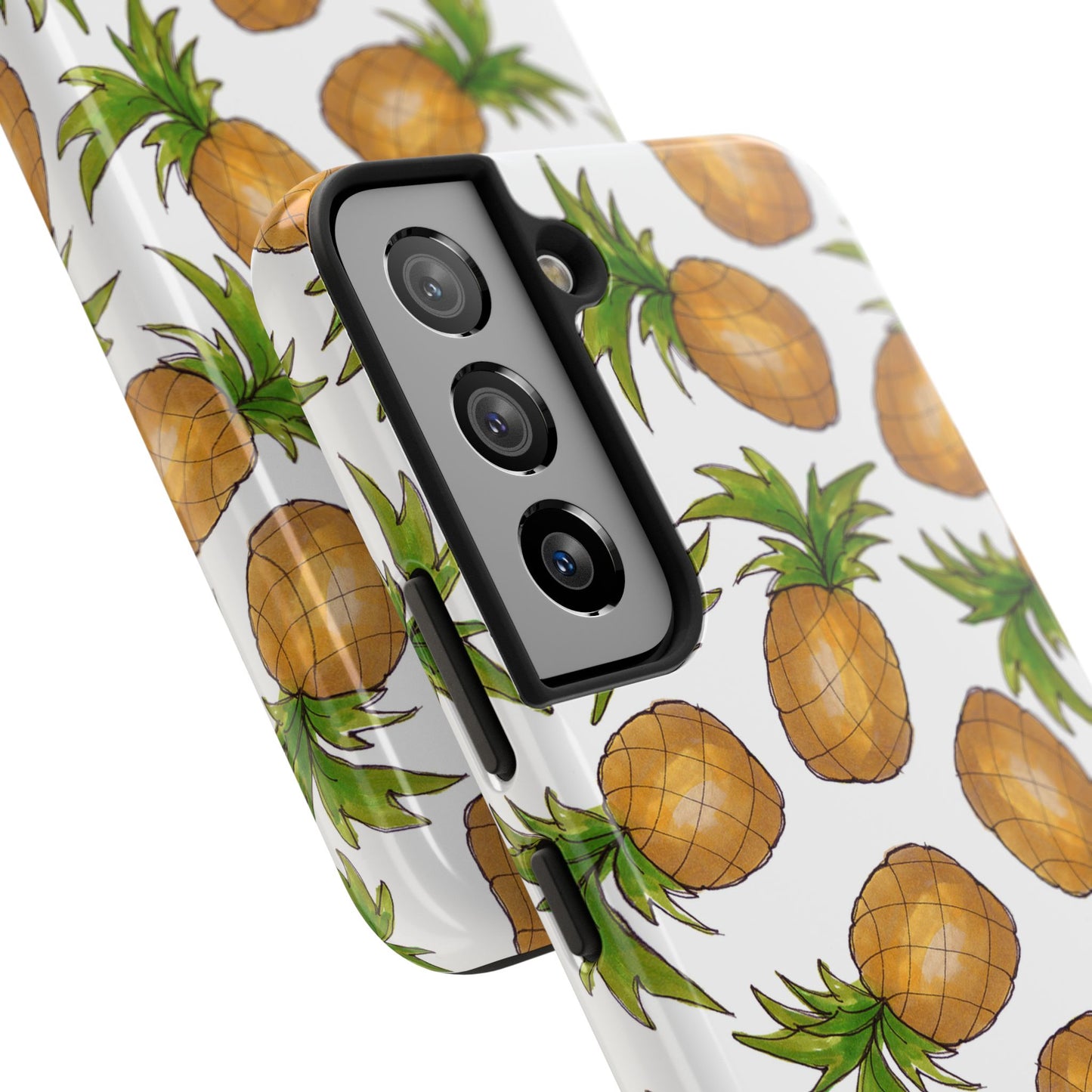 Pineapple Toss White Phone Case