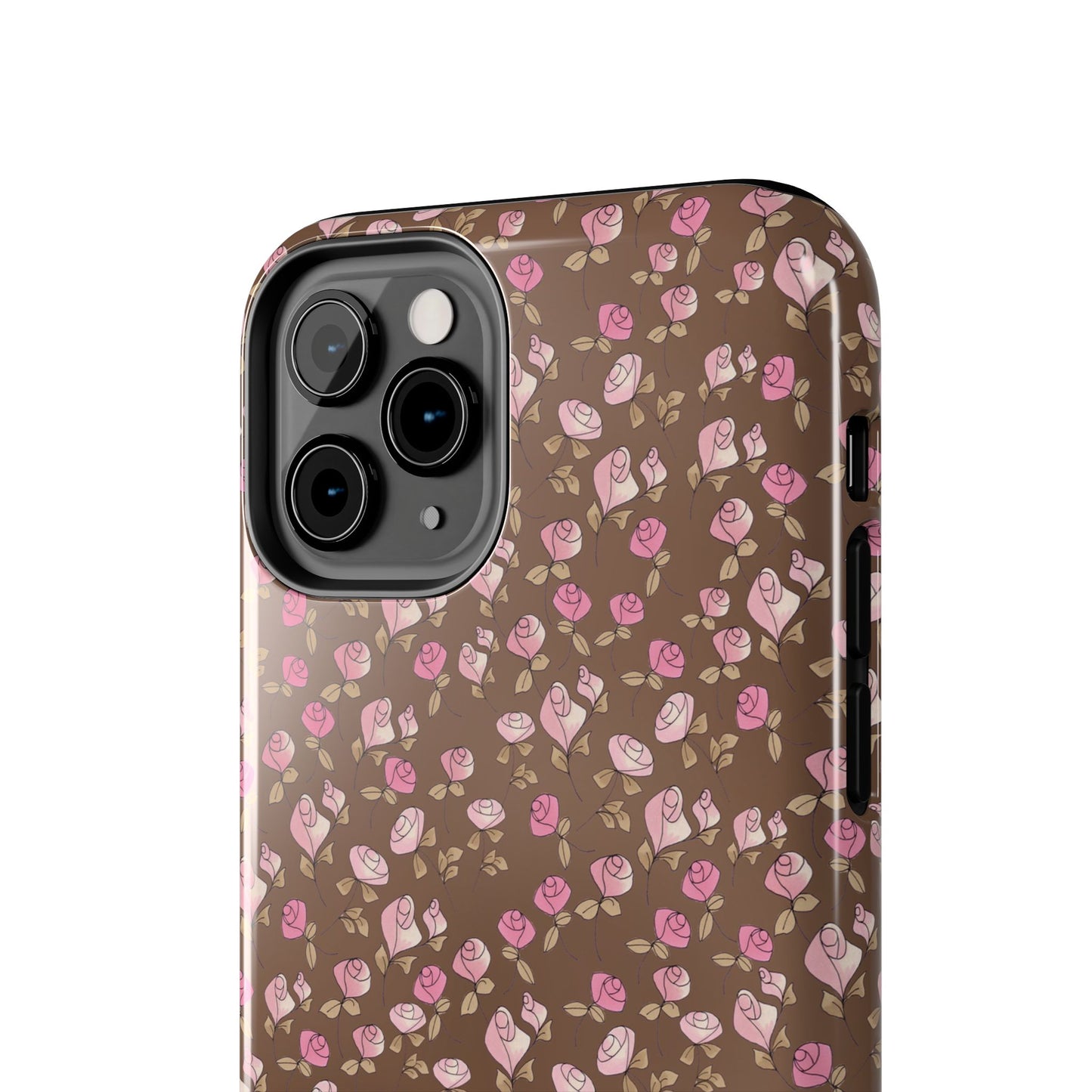 Little Bitty Roses Chocolate Phone Case