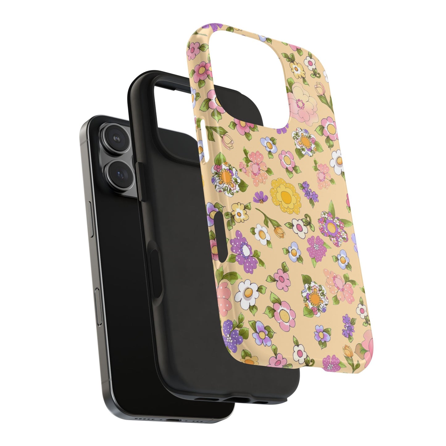 Flowery Yellow Phone Case