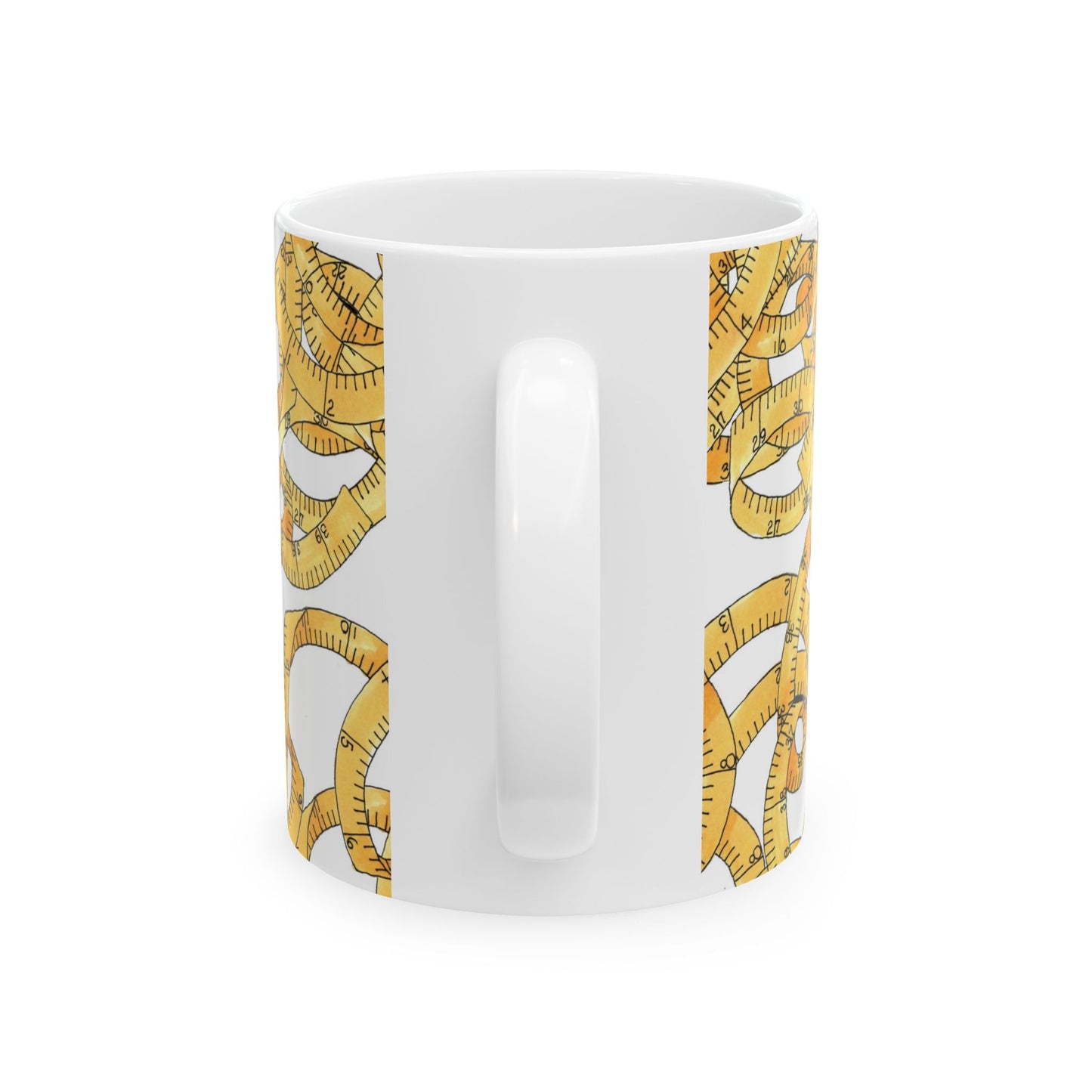 Tape Tangle White Cup