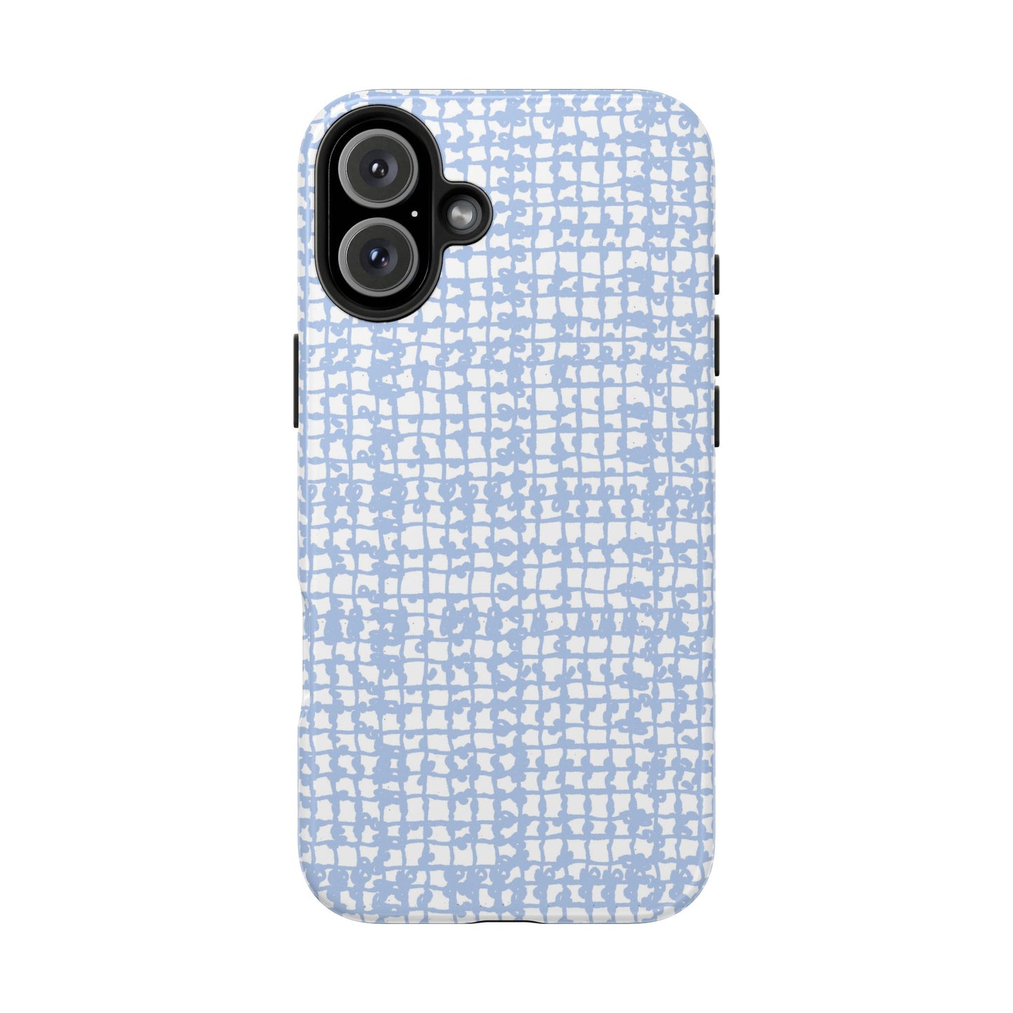 Baby Yarn Check Blue Phone Case