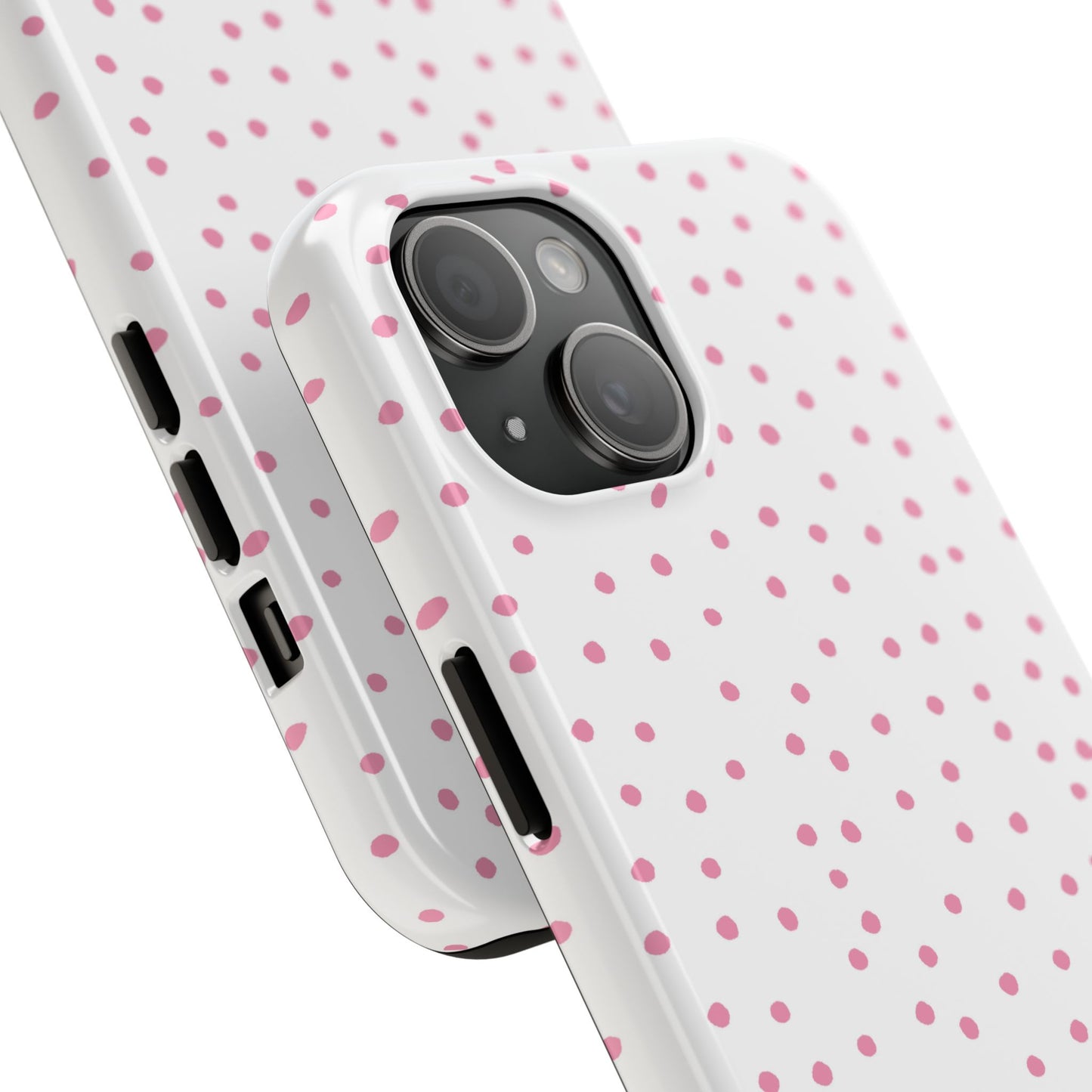 Dinky Dots White / Pink Phone Case