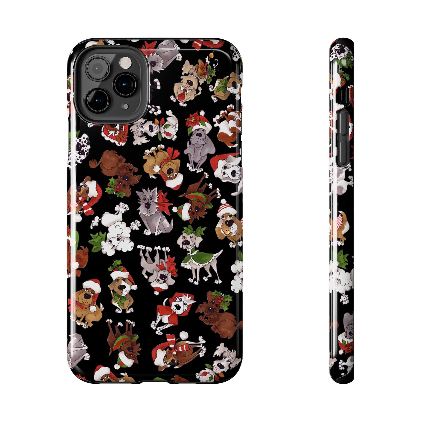 Doggie Toss Black Phone Case