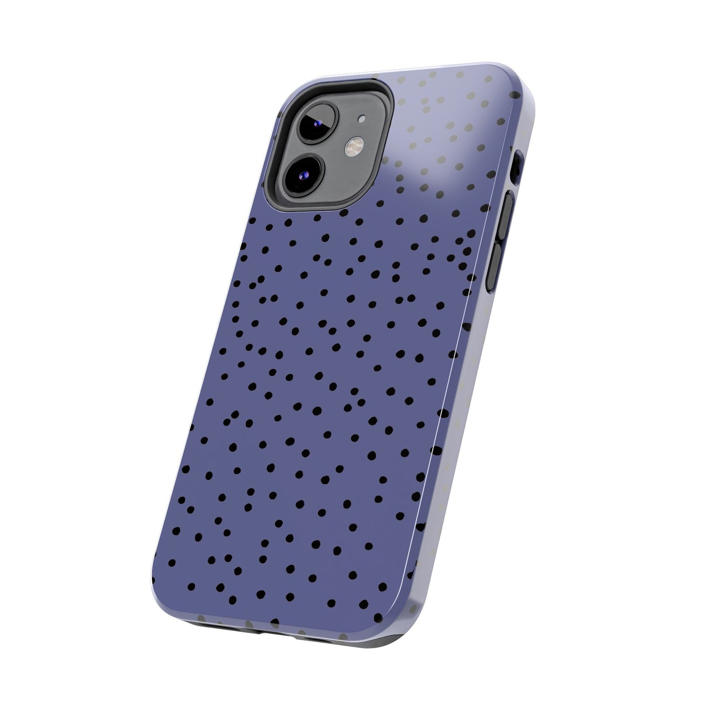 Dinky Dots Blue / Black Phone Case