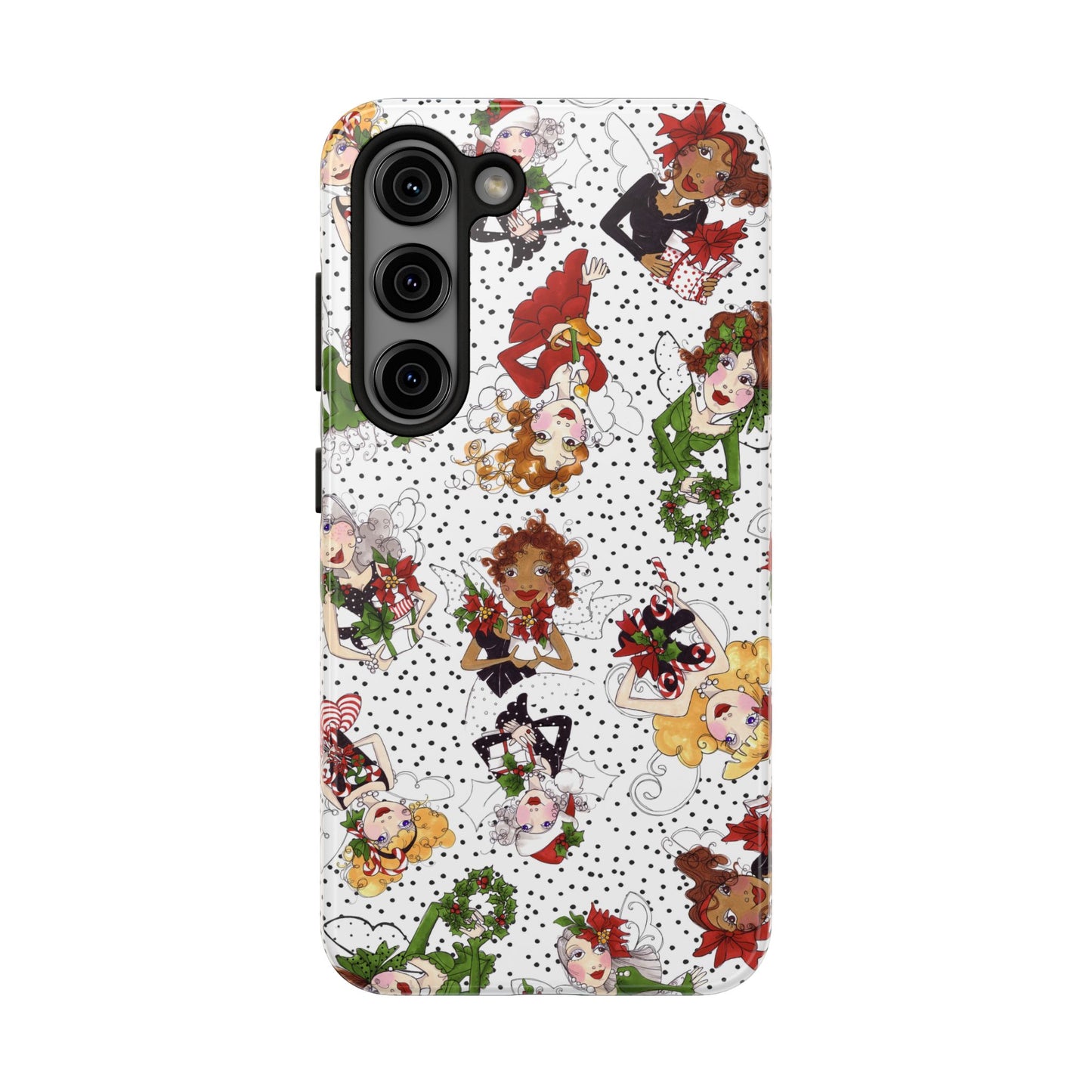 Fairy Toss White / Black Phone Case