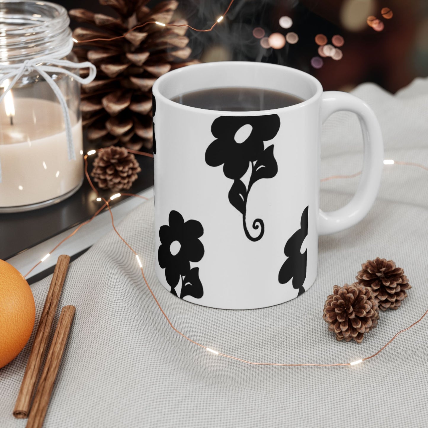 Daring Daisy White Cup