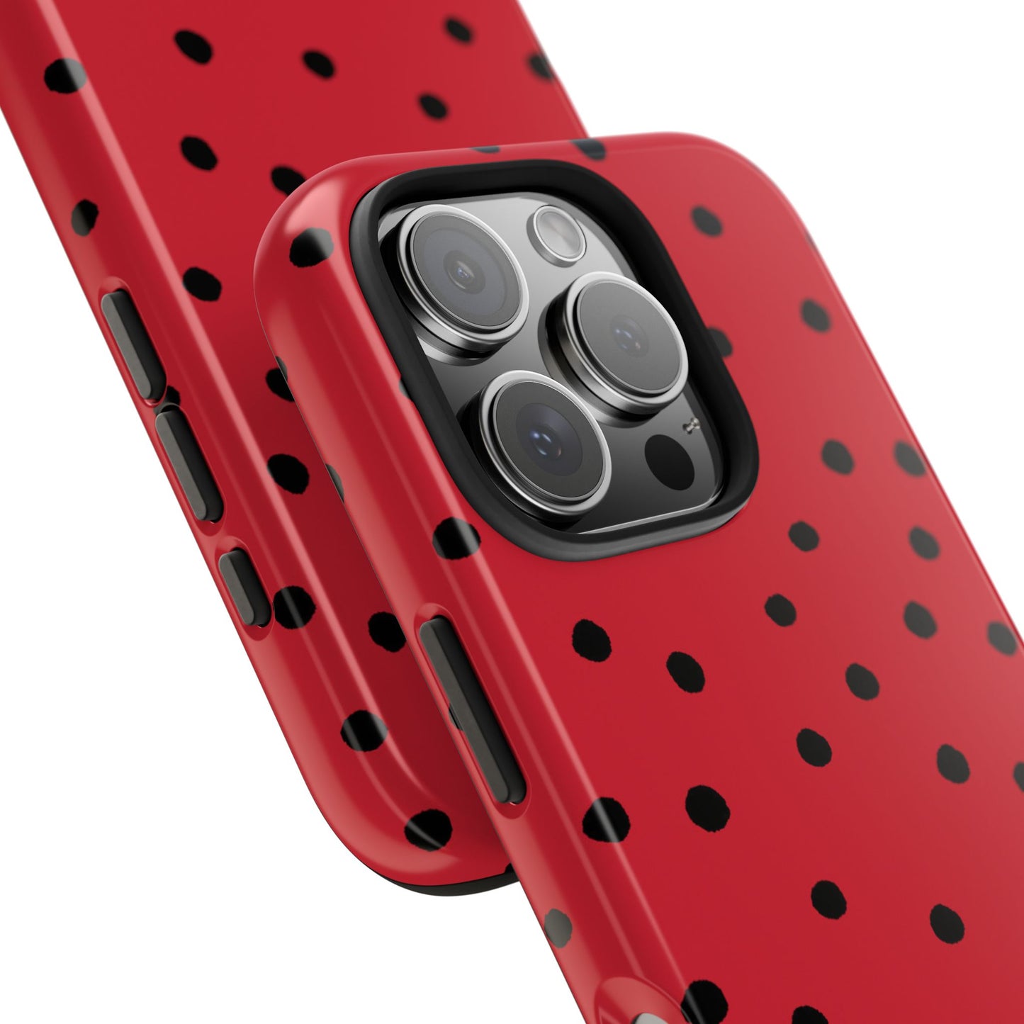 Dinky Dots Red / Black Phone Case