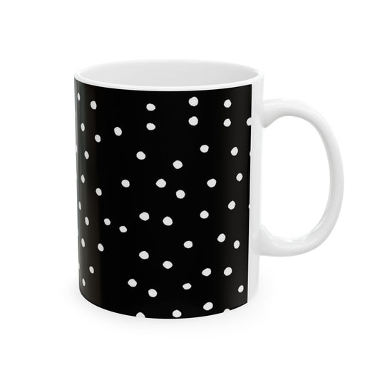 Dinky Dots Black / White Cup