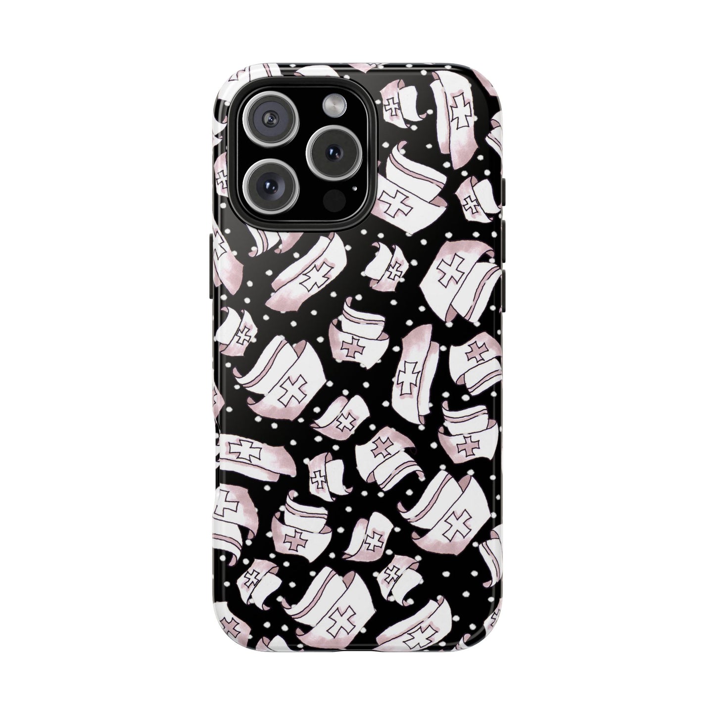 Med Hats Black Phone Case