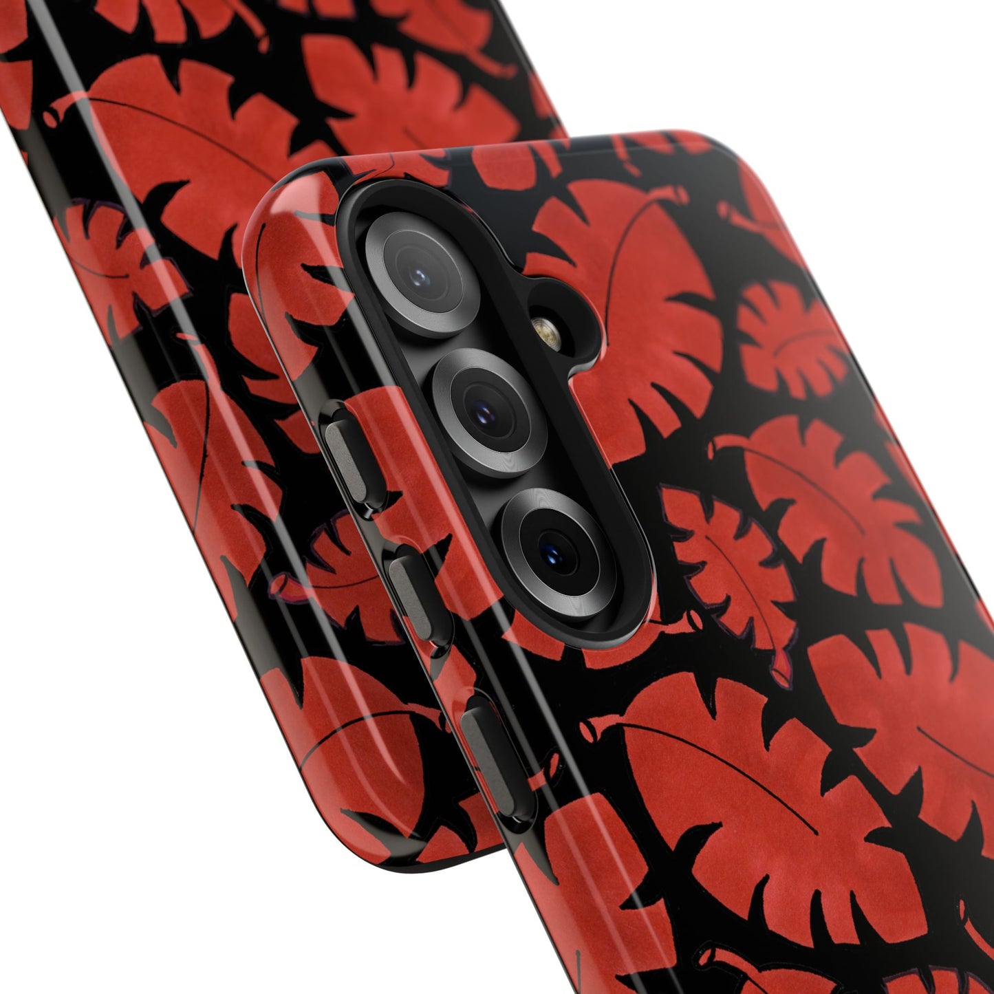 Red Bananas Black Phone Case