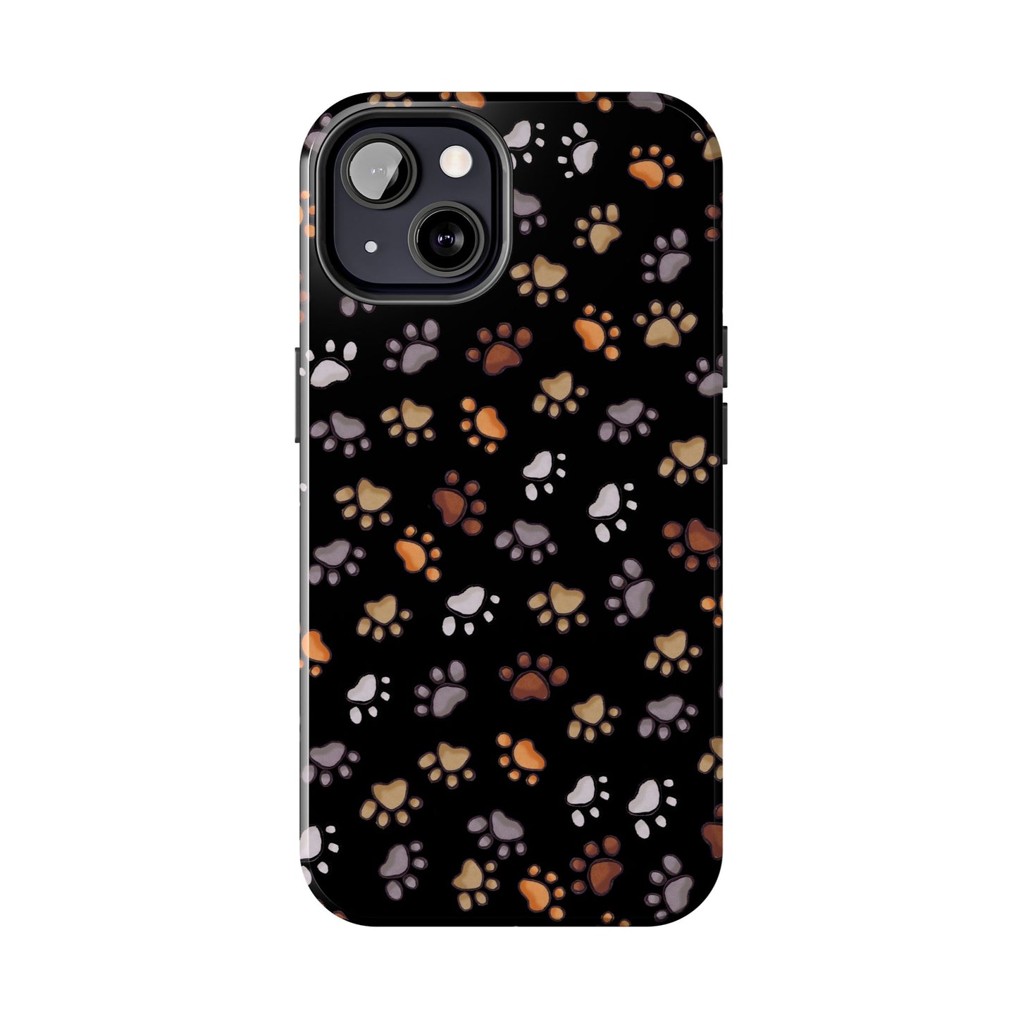 Puppy Paws Black Phone Case